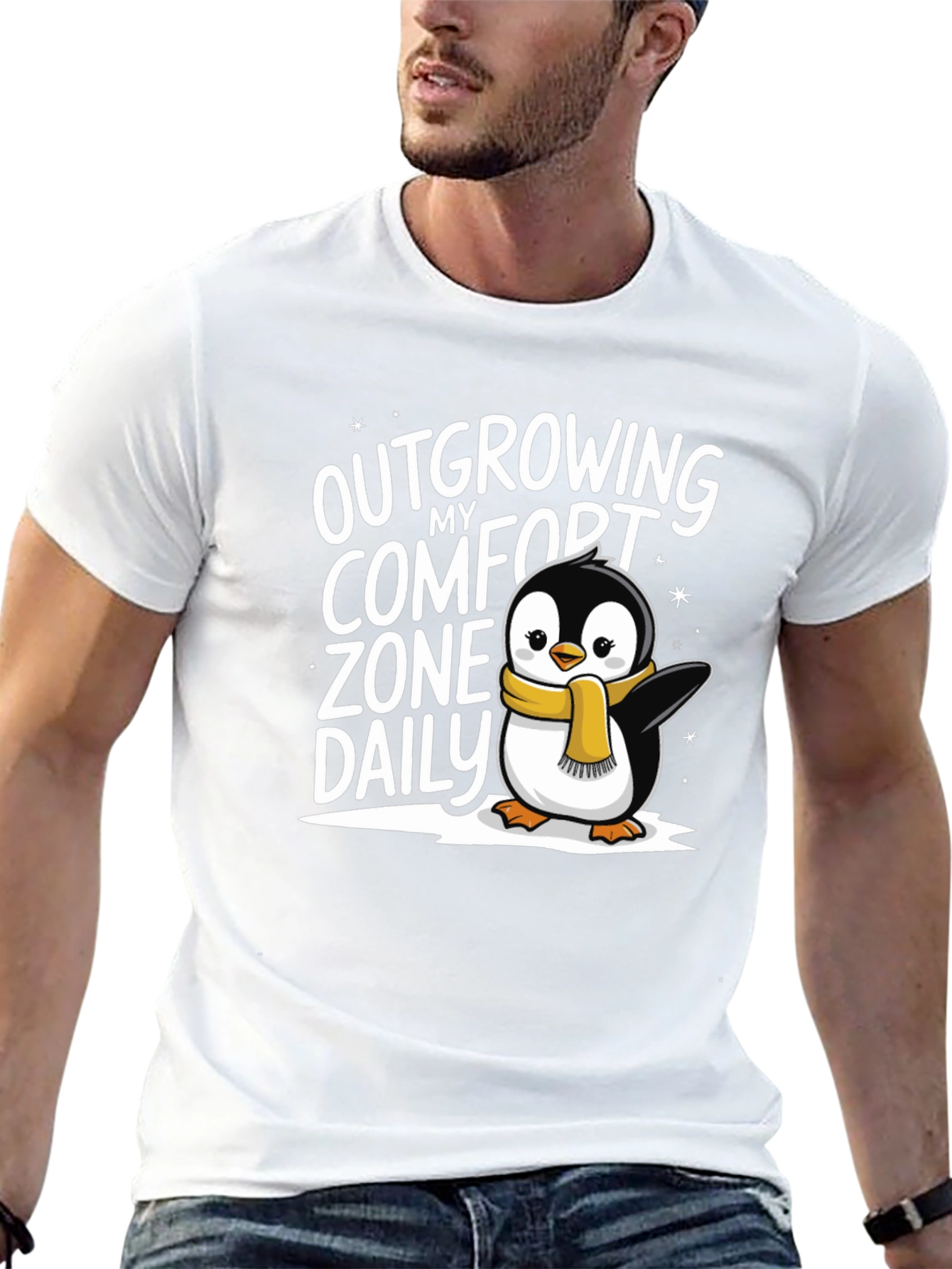 Outgrowing Comfort Zone Penguin T-Shirt