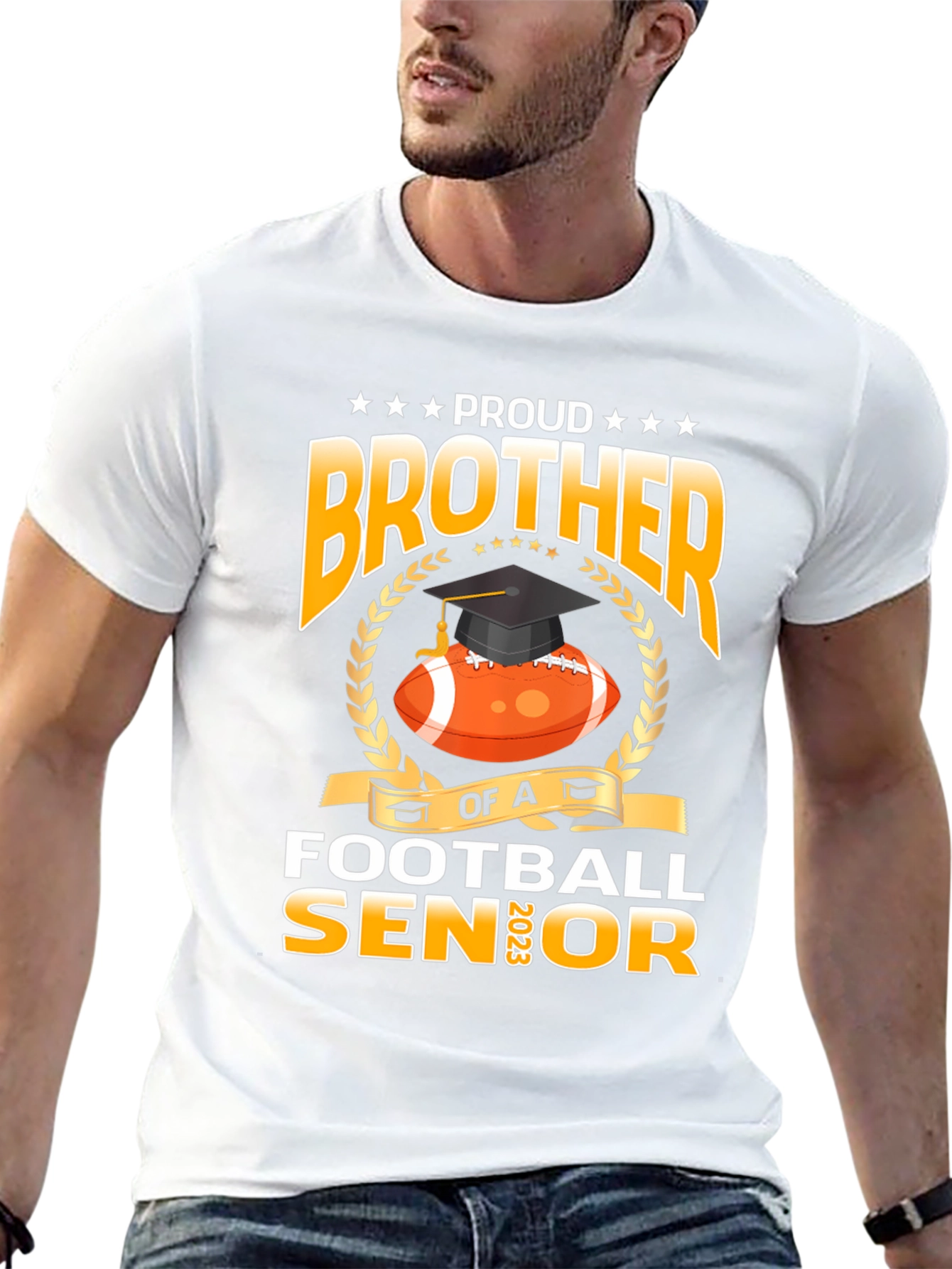 Proud Brother Football Senior 2023 T-Shirt