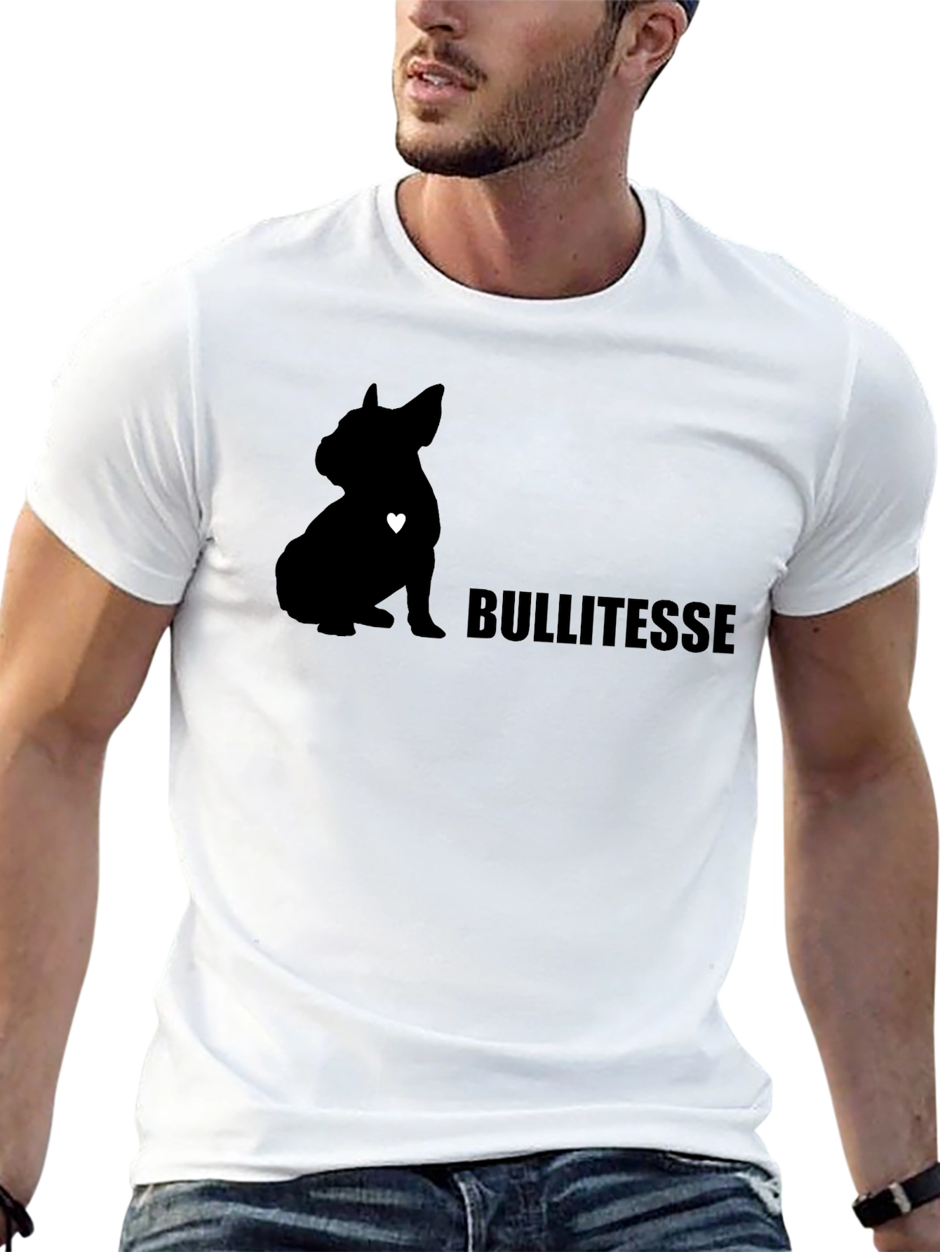 Bullitesse Dog Graphic T-Shirt - Unisex Black Tee