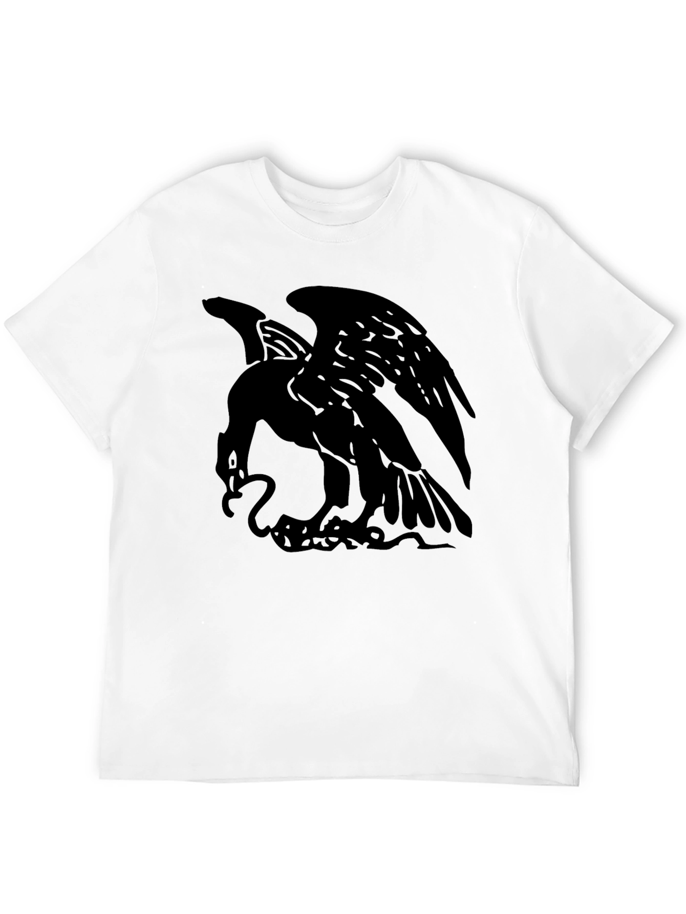Mens Black Eagle Graphic Tee - Stylish & Bold!