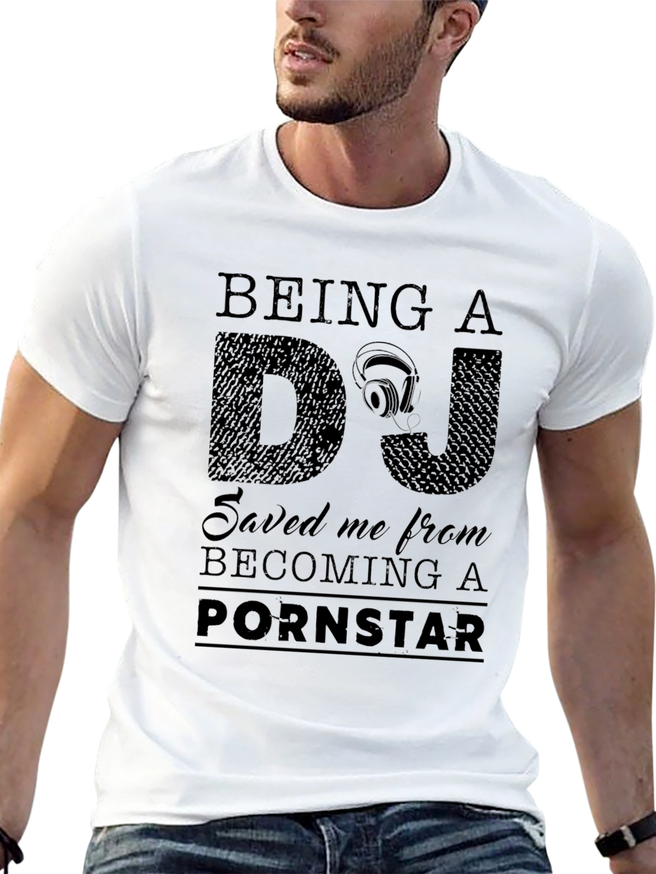 Being a DJ Funny Graphic Novelty T-Shirt