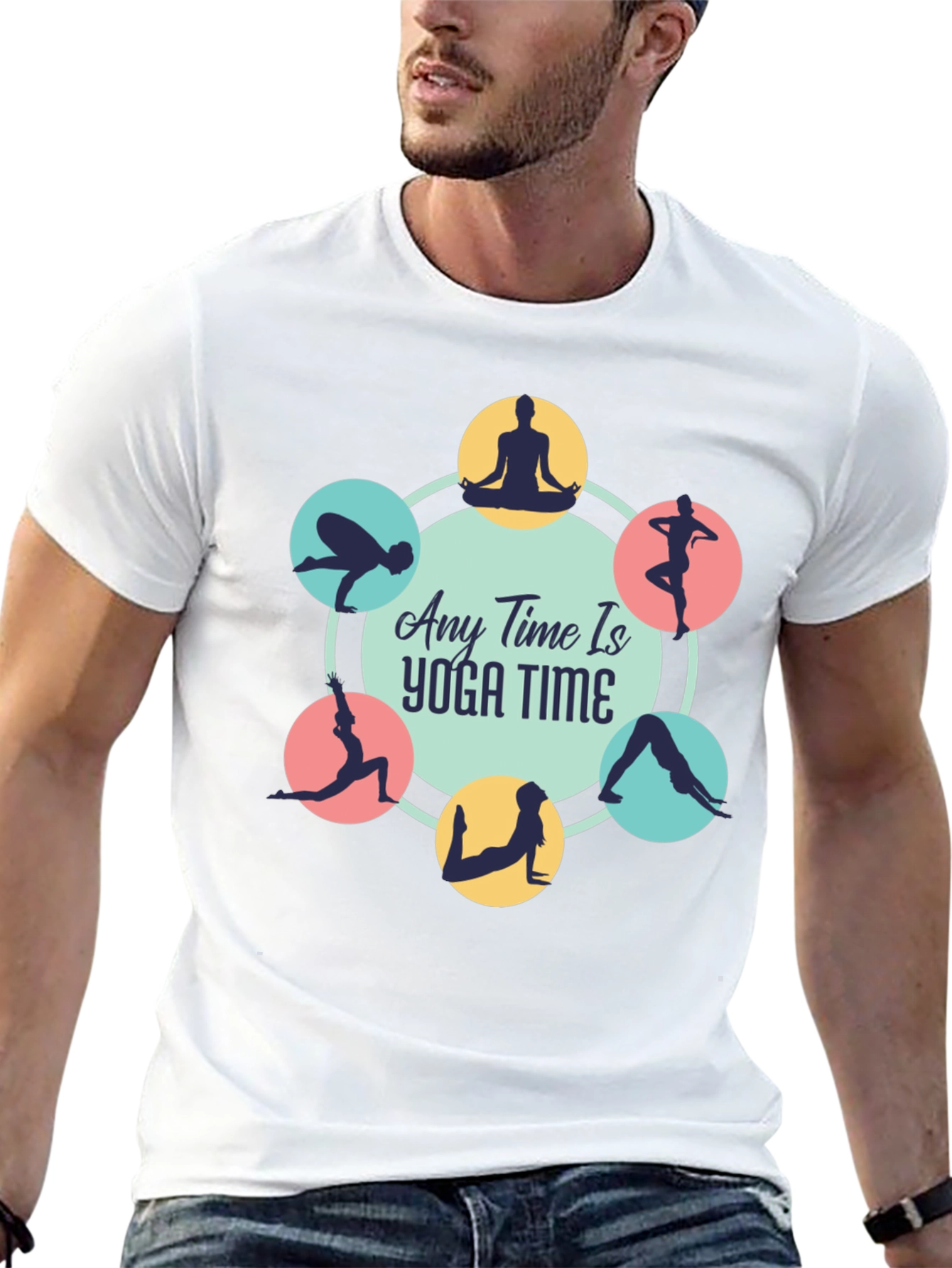 Yoga Time Black Tee: Find Your Zen