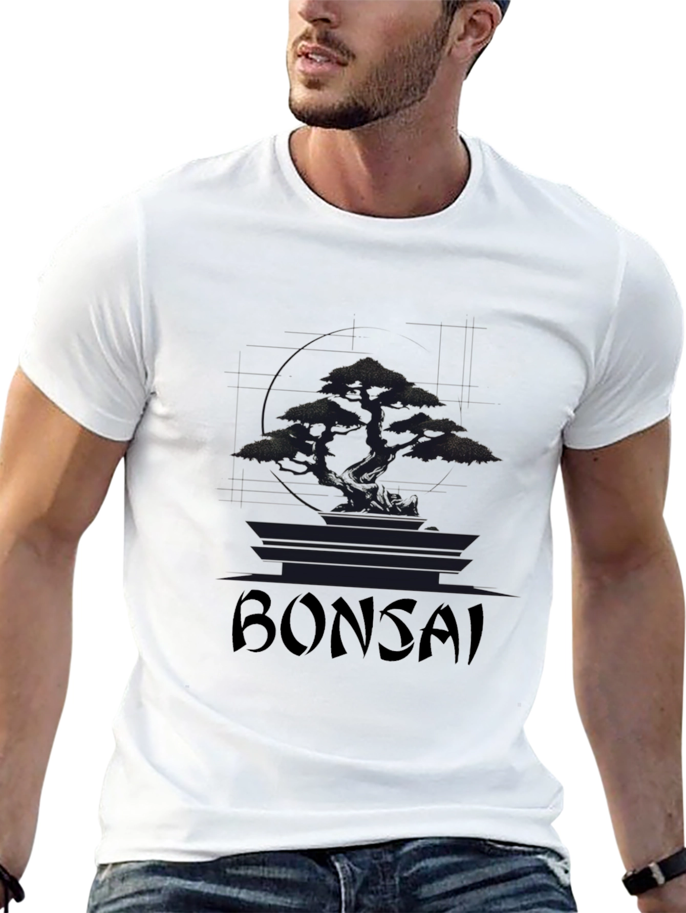 Bonsai Tree Graphic T-Shirt - Classic Black Tee