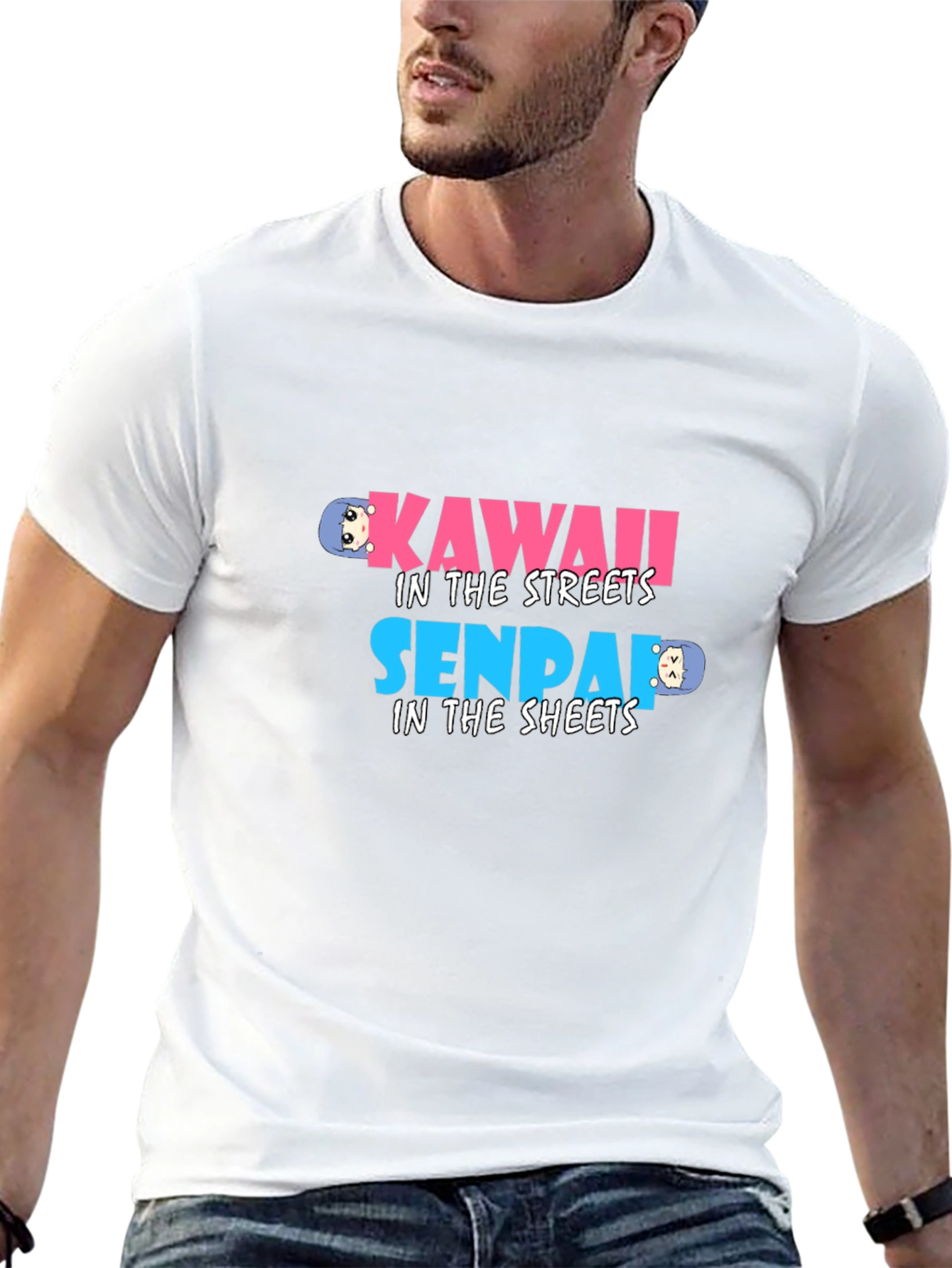 Kawaii Senpai Graphic Tee - Anime Inspired
