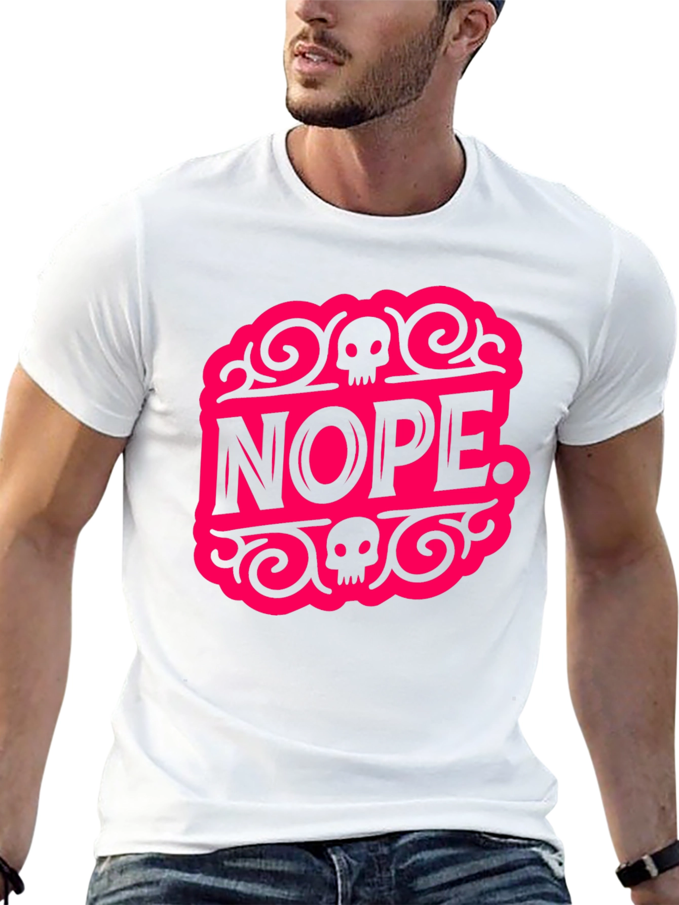 Nope. Graphic Tee - Bold Statement Black T-Shirt