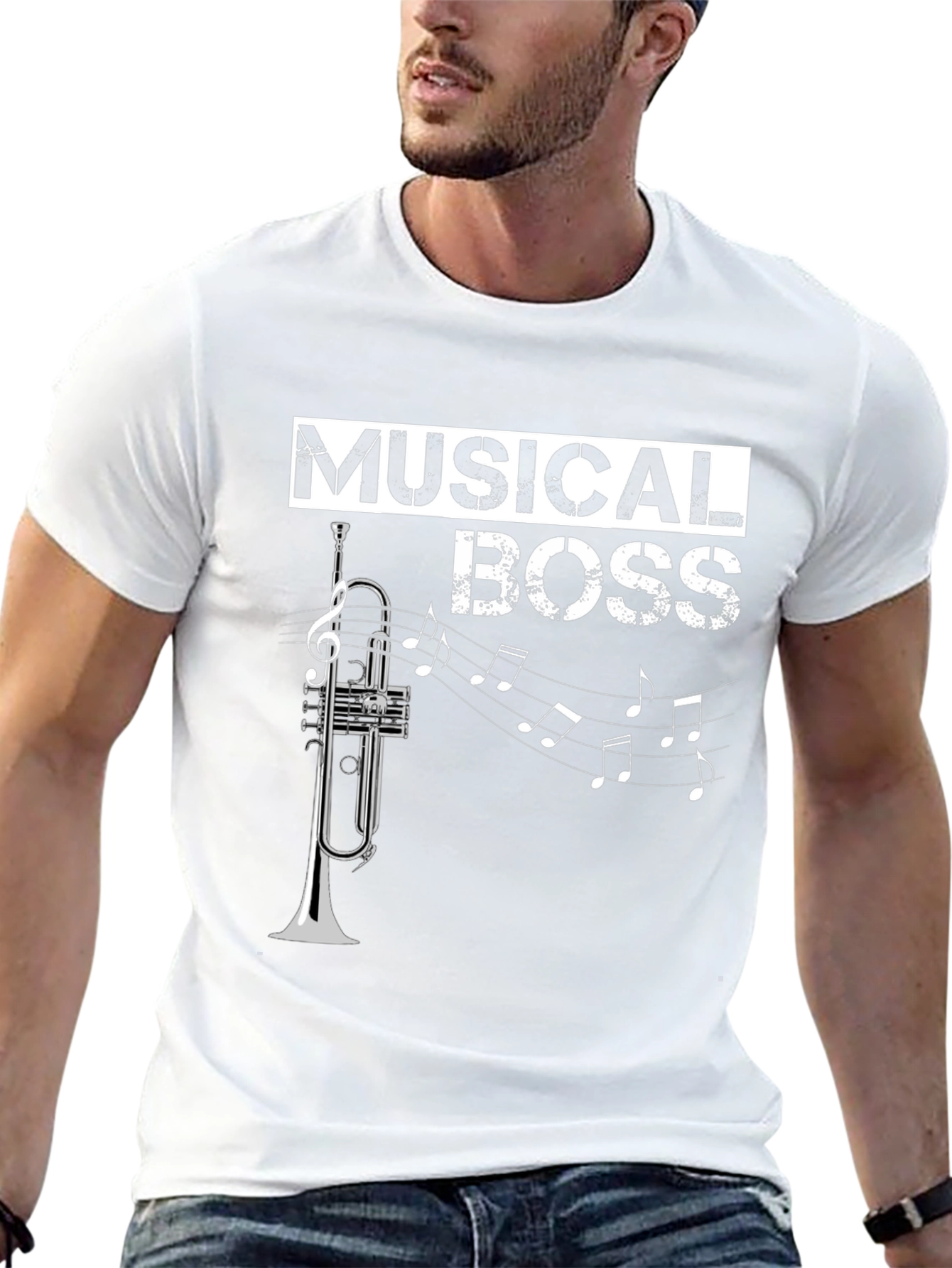 Musical Boss T-Shirt: Trumpet Design