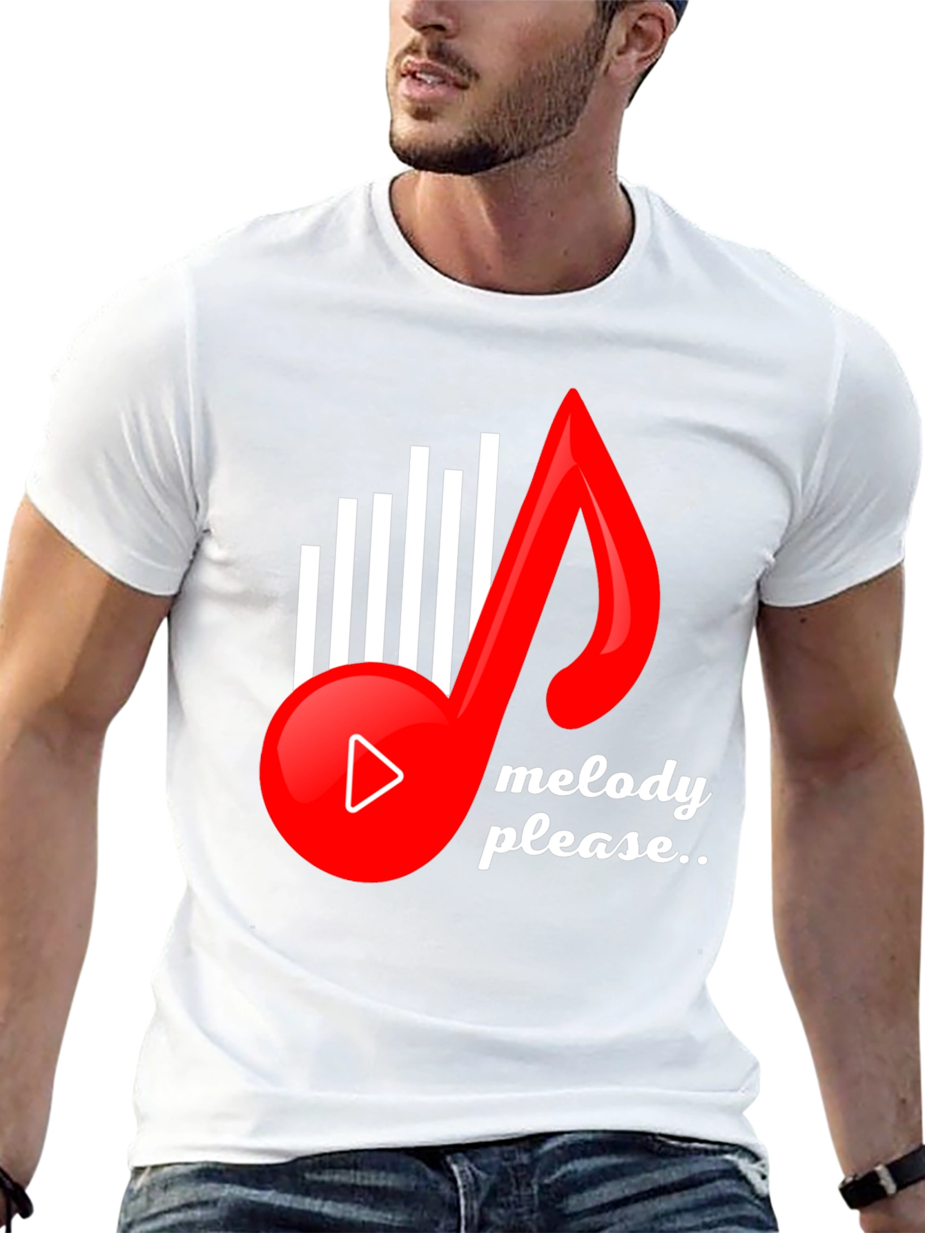 Melody Please Graphic Tee - Music Lover T-Shirt