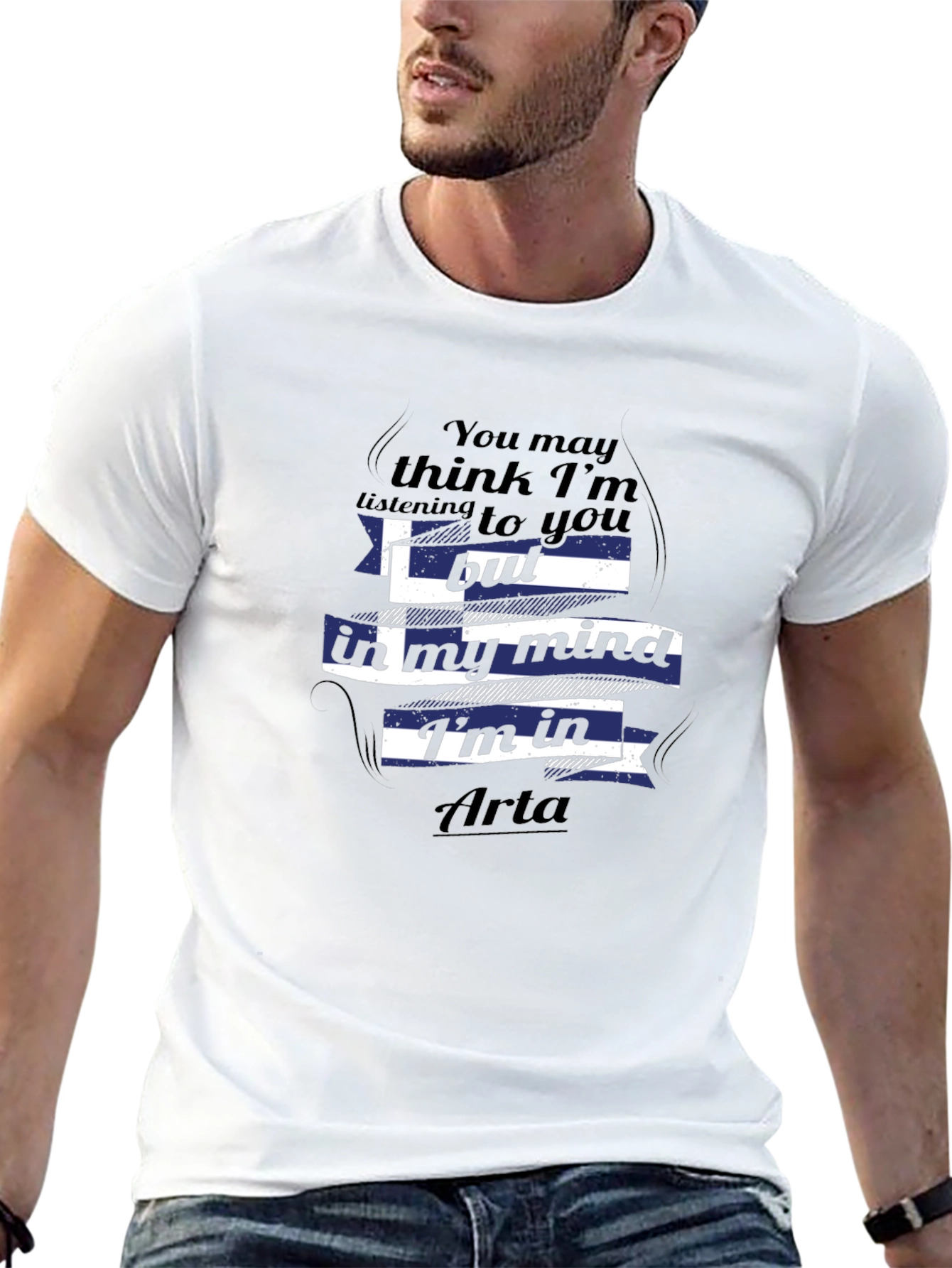 Arta Mind T-Shirt - Greek Flag Design