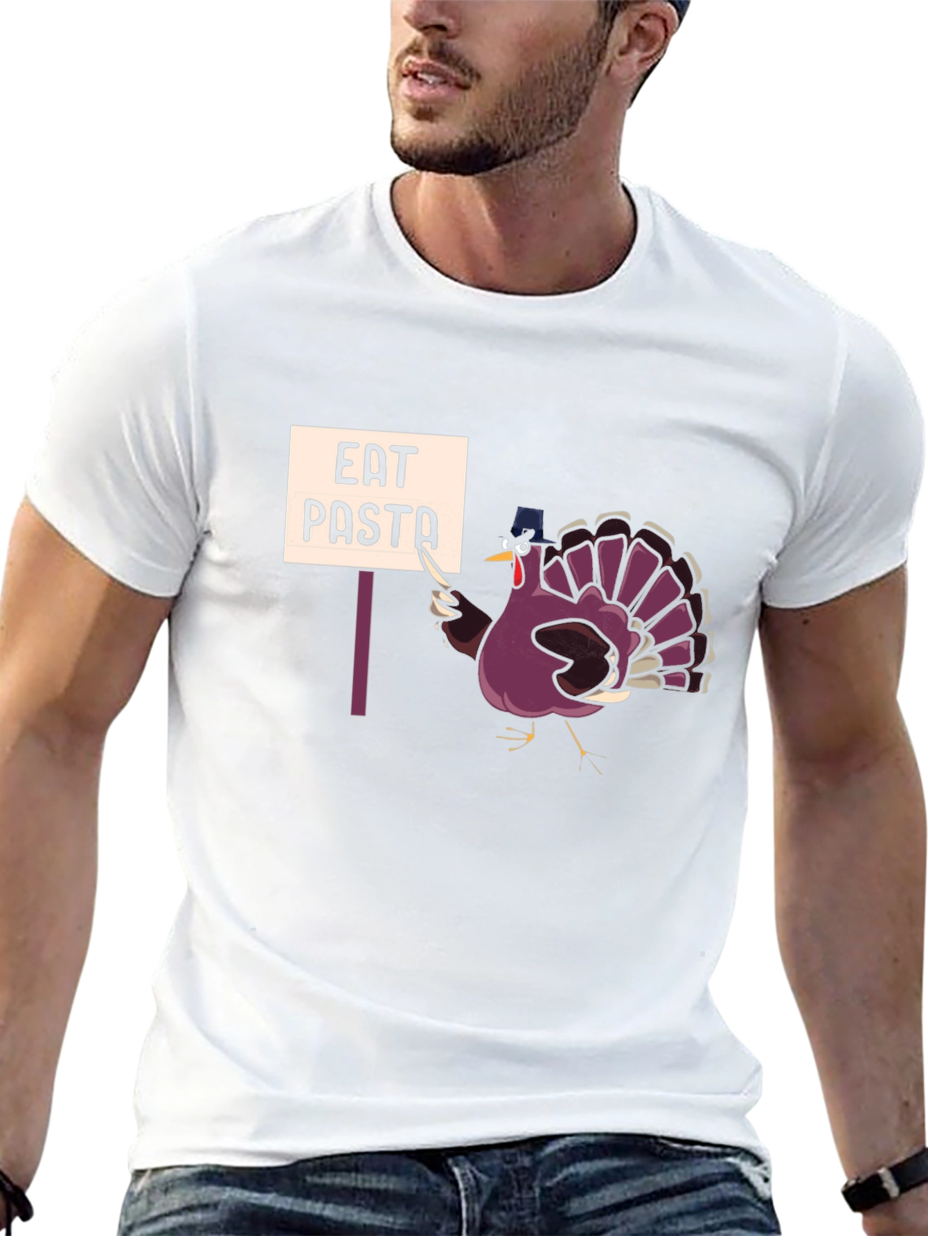 Eat Pasta Thanksgiving Turkey T-Shirt