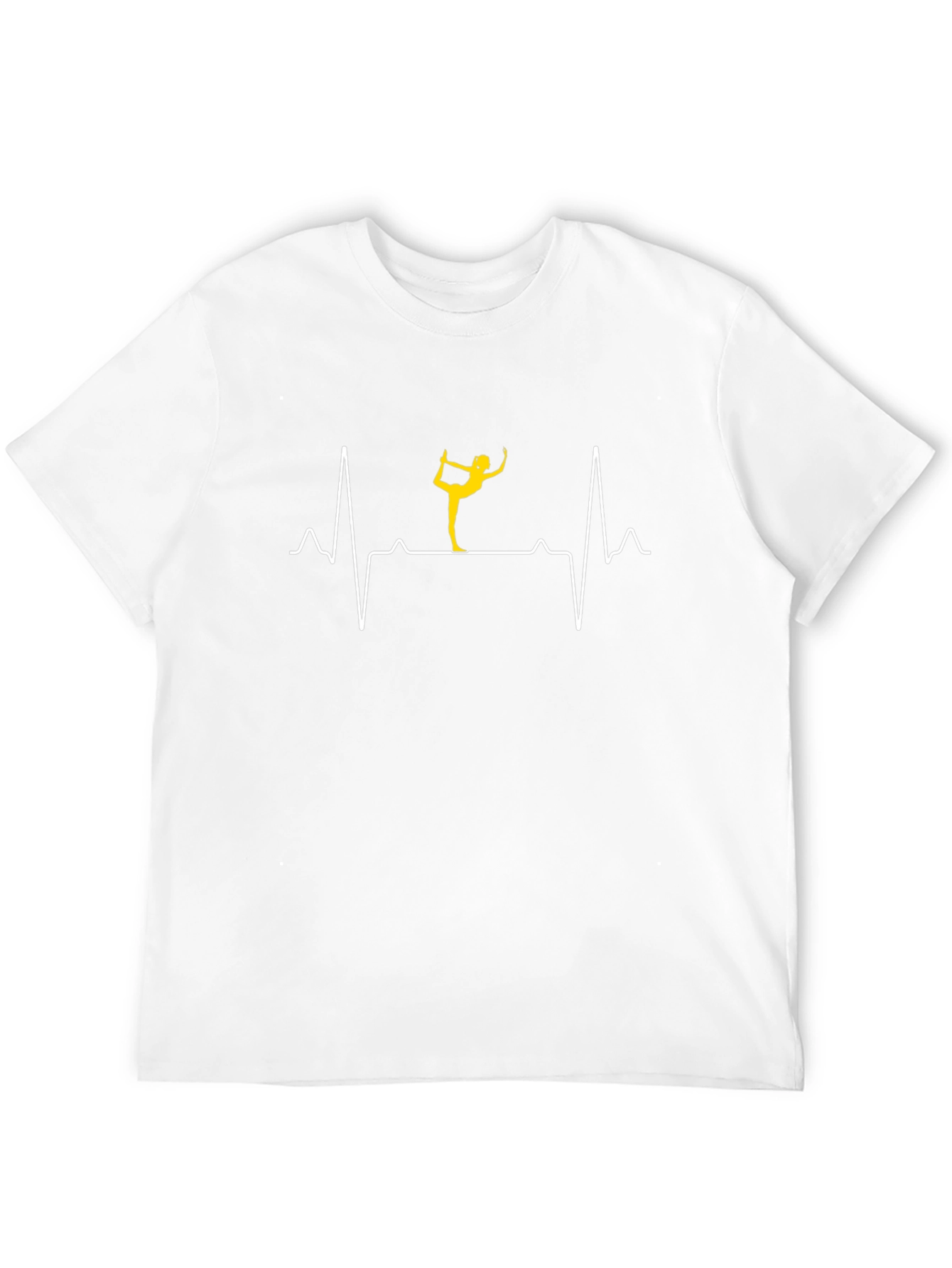 Yoga Heartbeat T-Shirt - Black