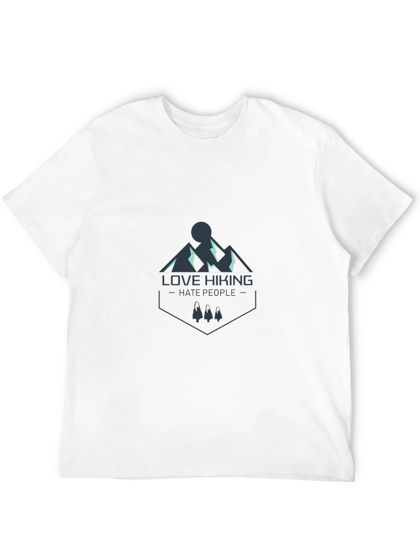 Love Hiking Hate People Graphic Tee