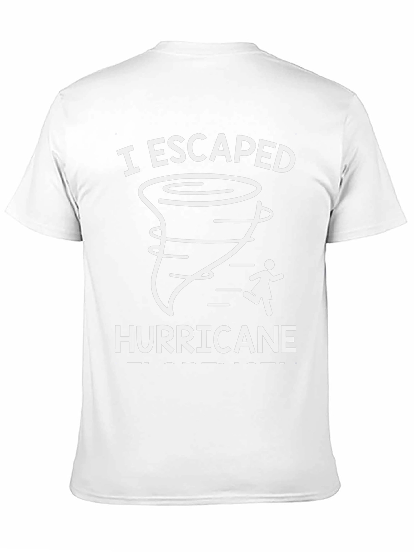 I Escaped Hurricane Tee - Black Cotton Graphic T-Shirt