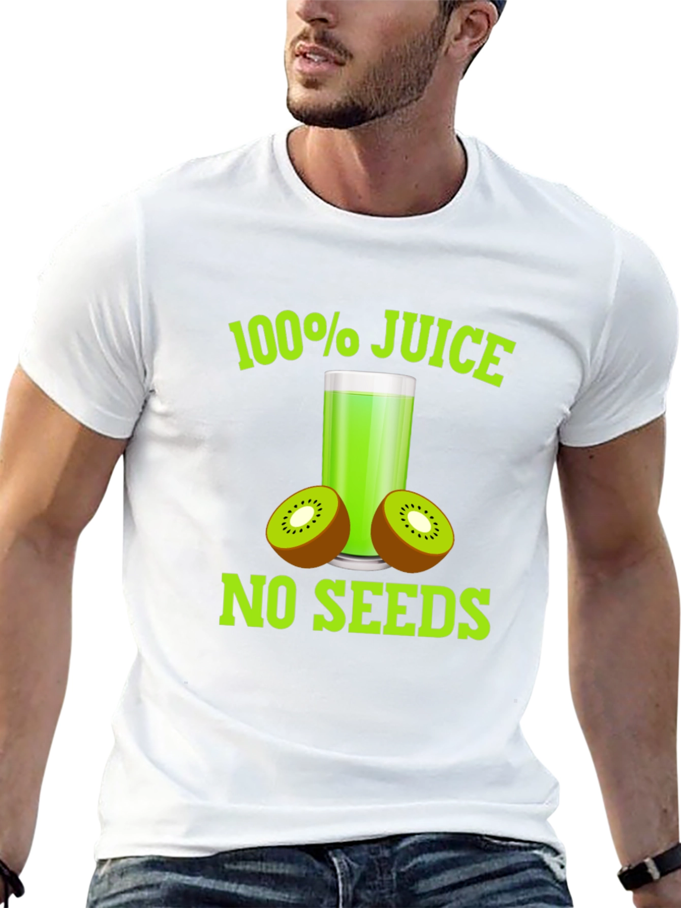 100% Juice No Seeds T-Shirt - Kiwi Lover Tee