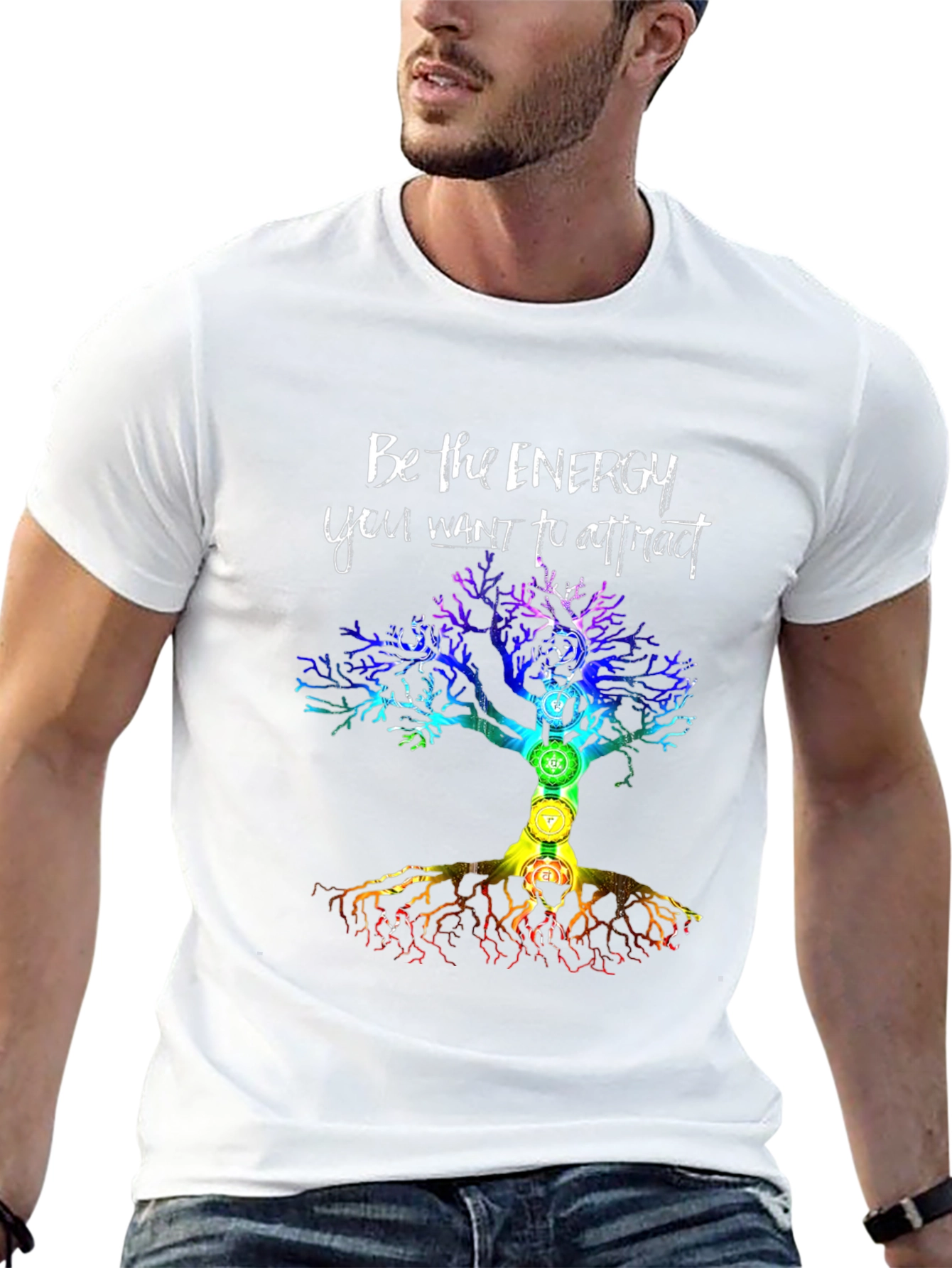 Energy Tree Chakra T-Shirt - Attract Positive Vibes