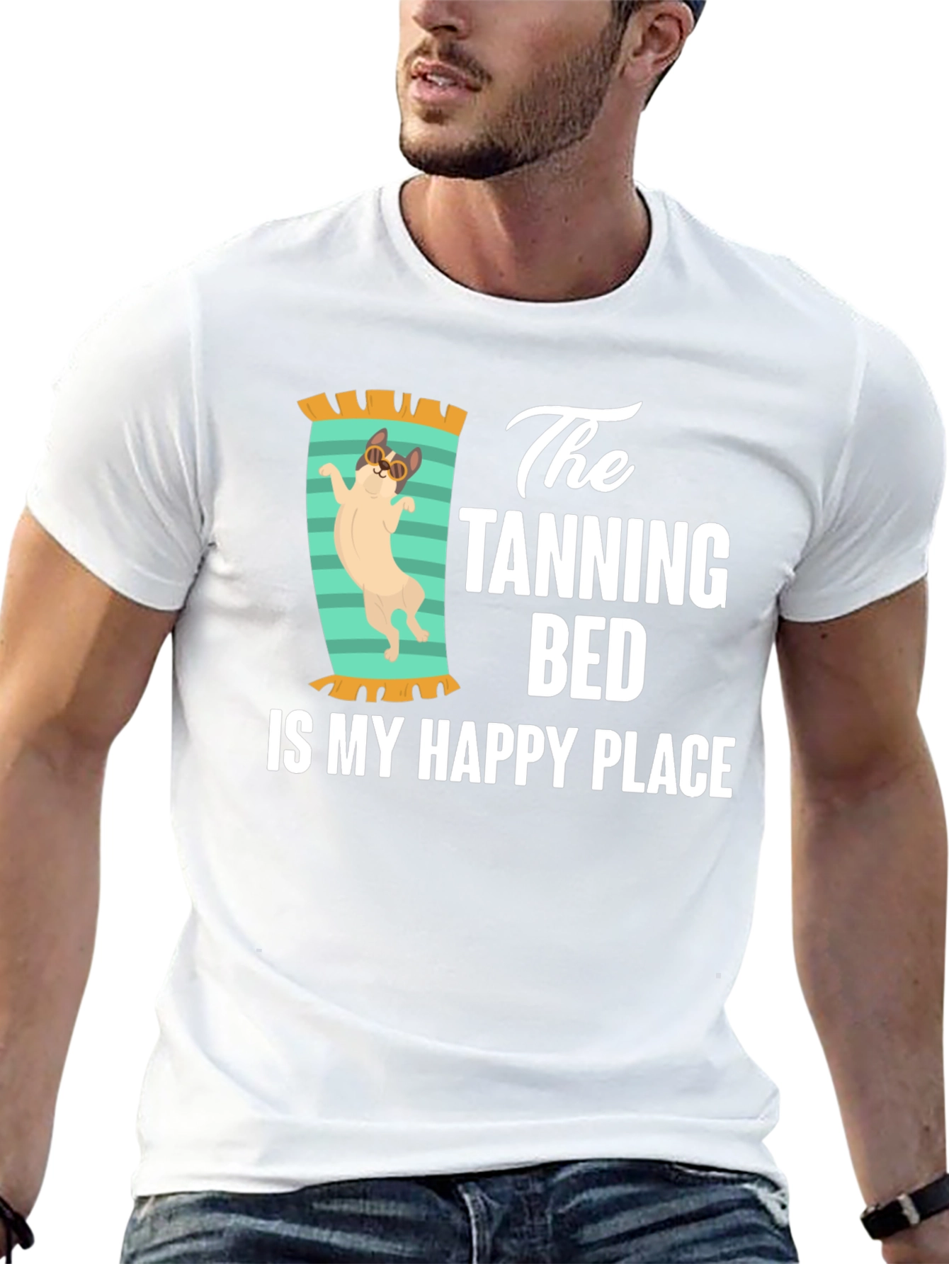Tanning Bed Happy Place T-Shirt