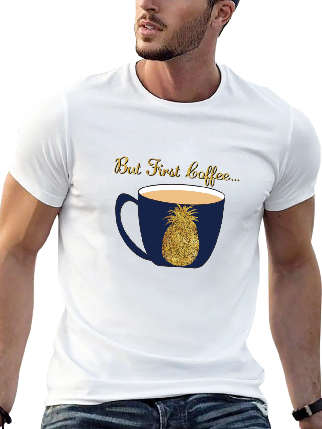 But First Coffee Pineapple Graphic Tee