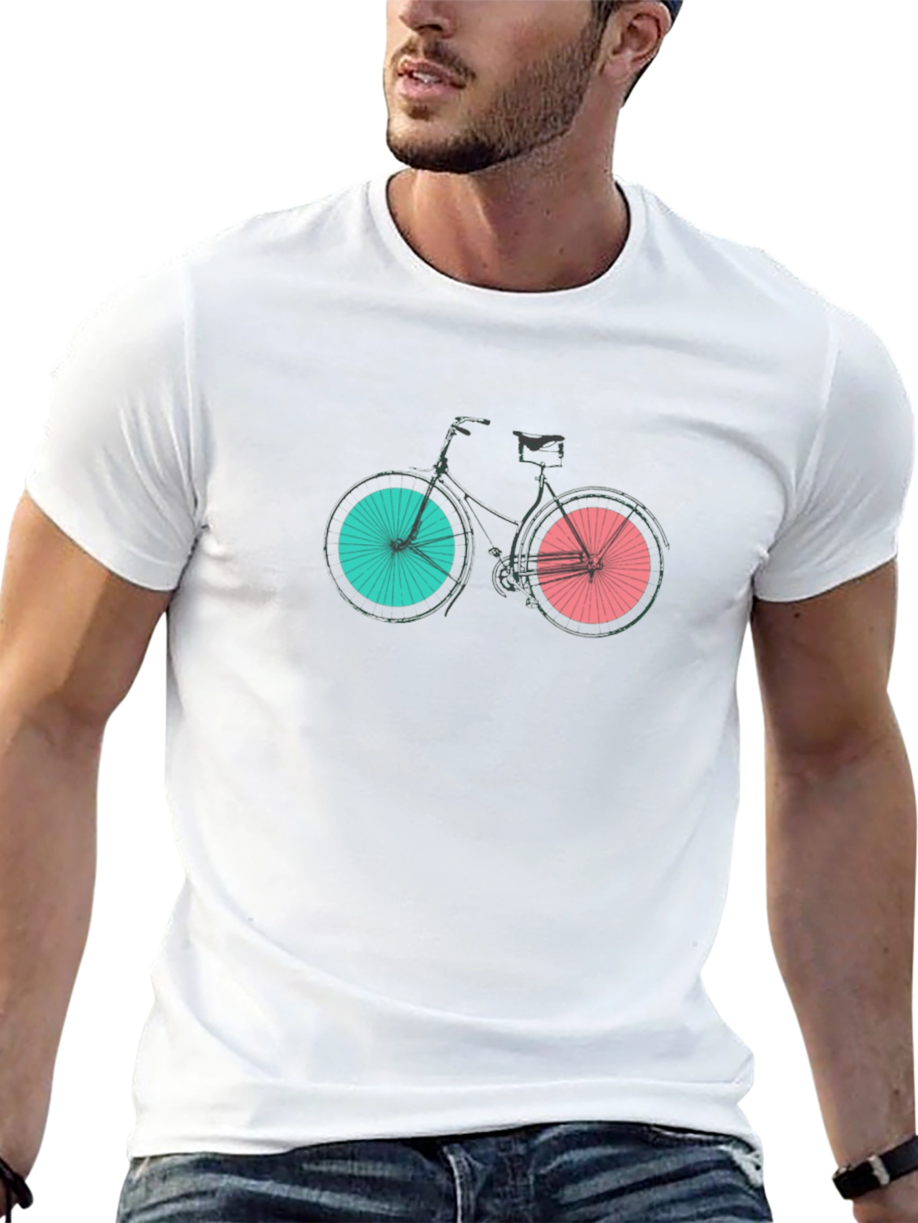 Stylish Bike Graphic Tee - Modern Design
