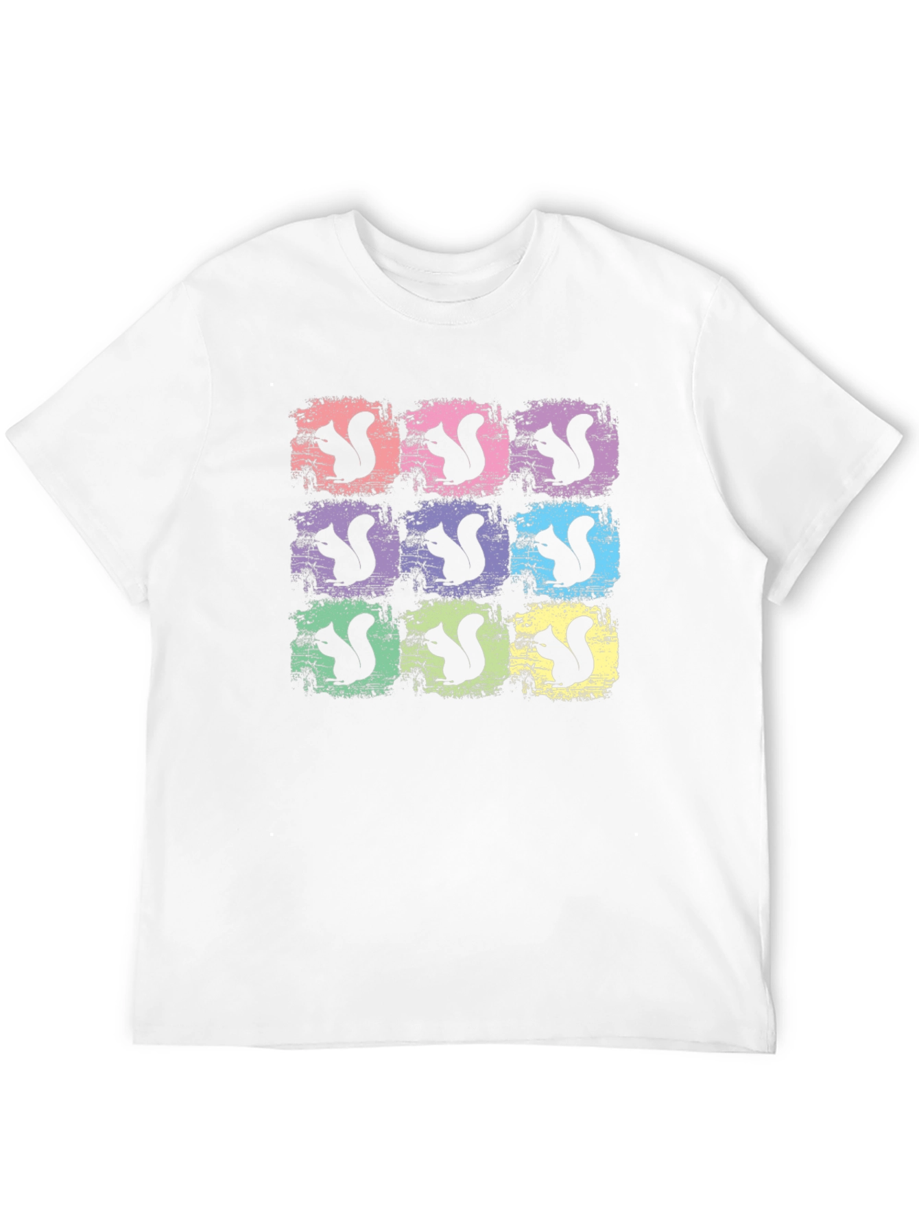 Squirrel Graphic Print Crew Neck T-Shirt