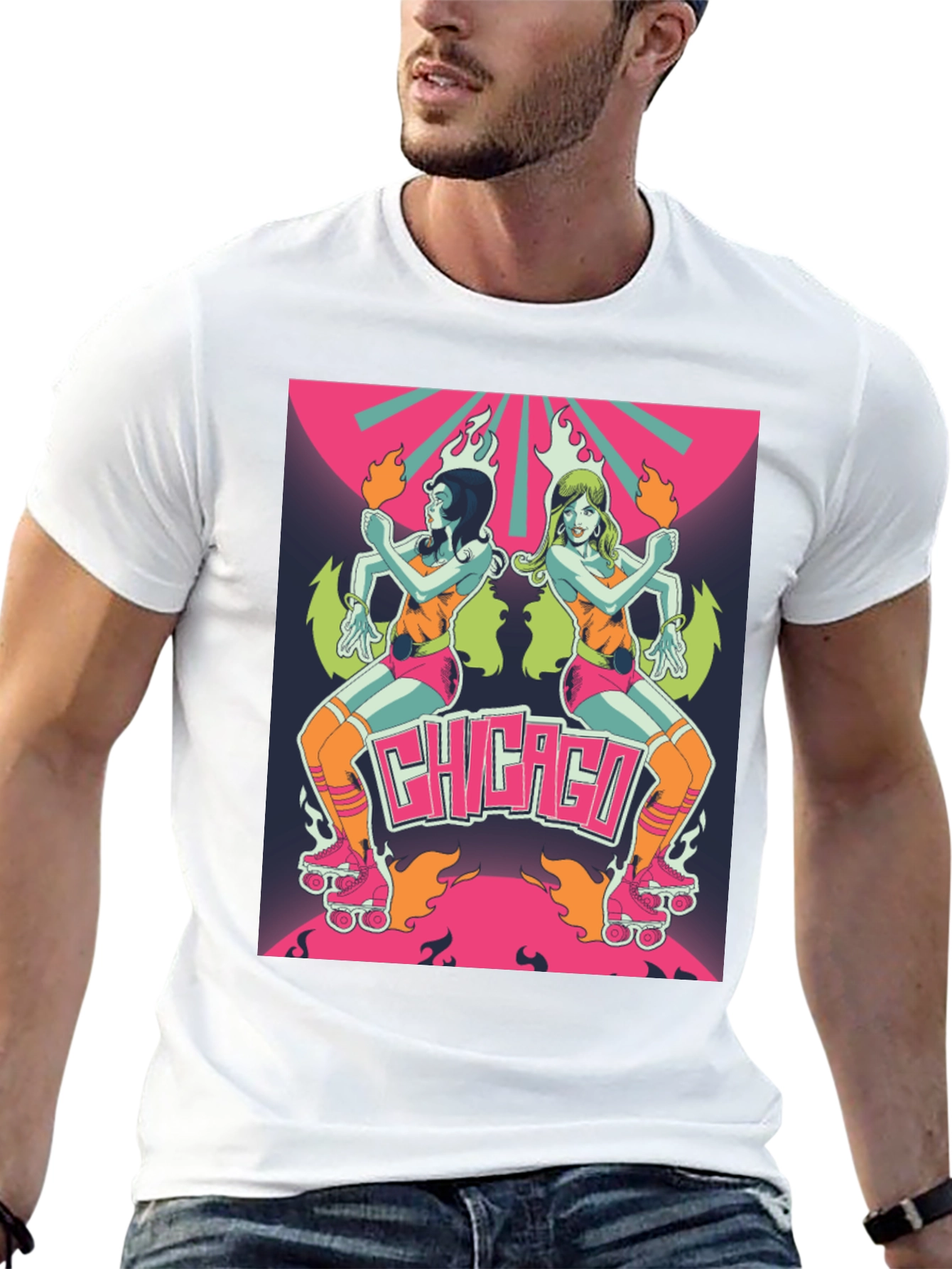 Retro Chicago Roller Derby Tee