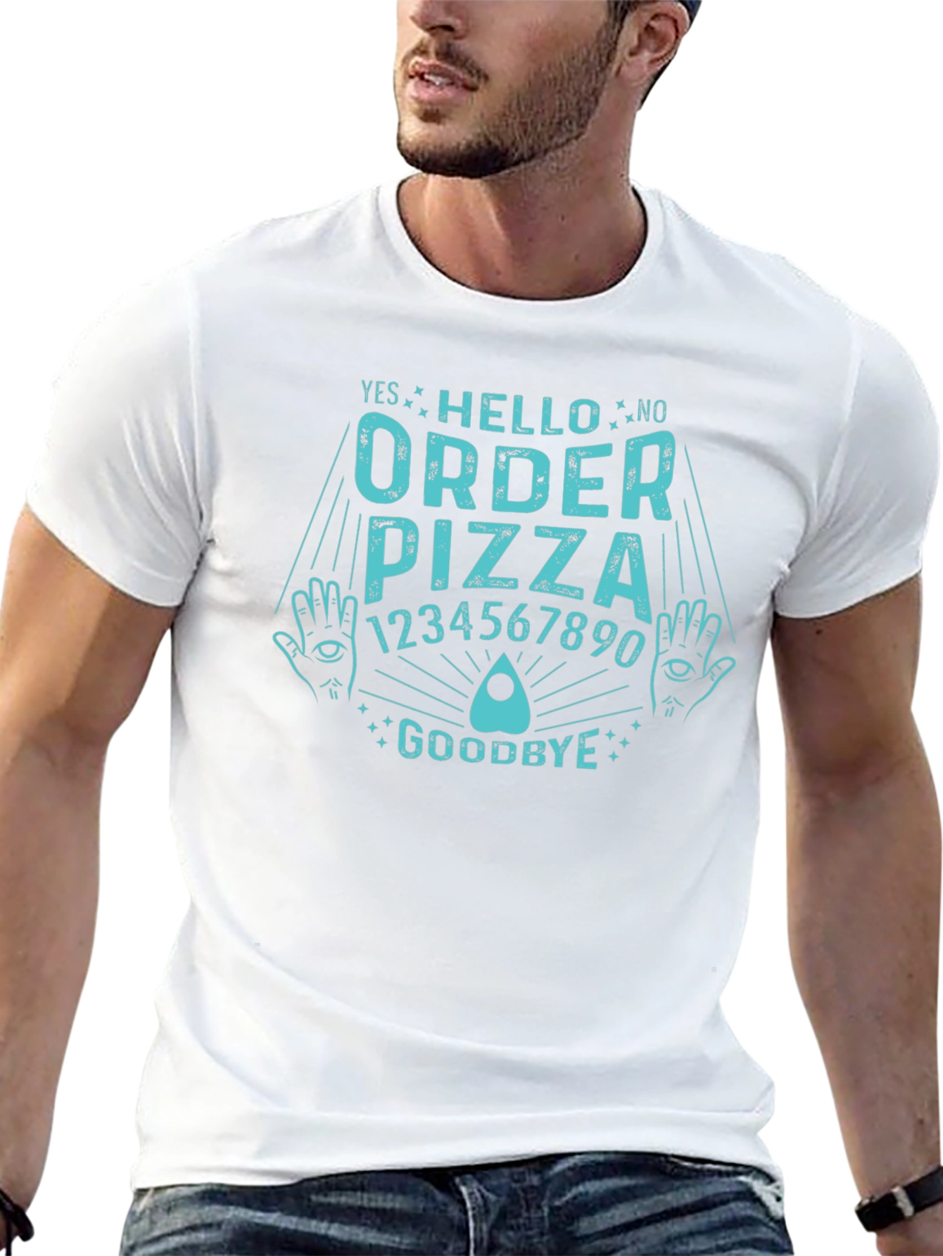 Order Pizza Funny Ouija Board T-Shirt