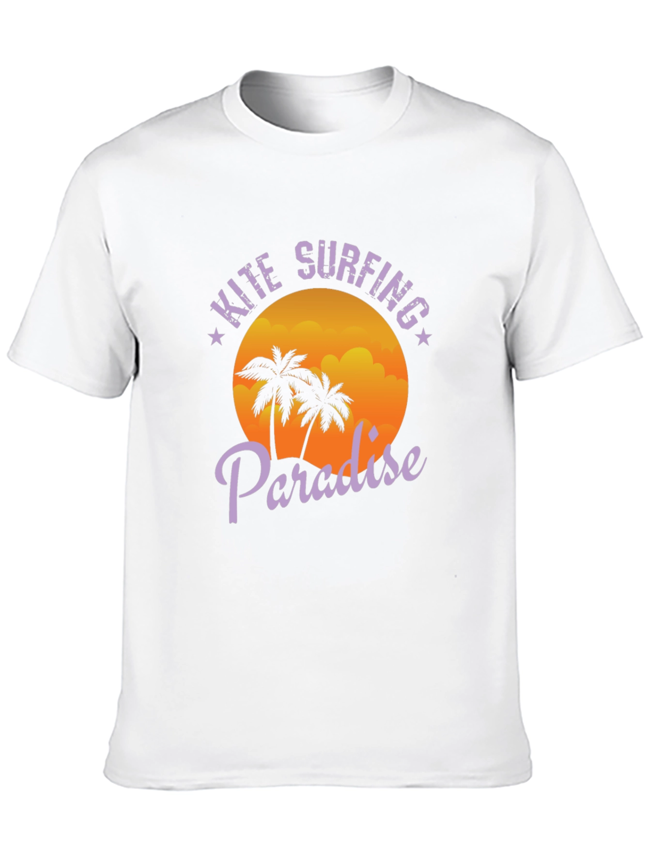 Kite Surfing Paradise Black T-Shirt