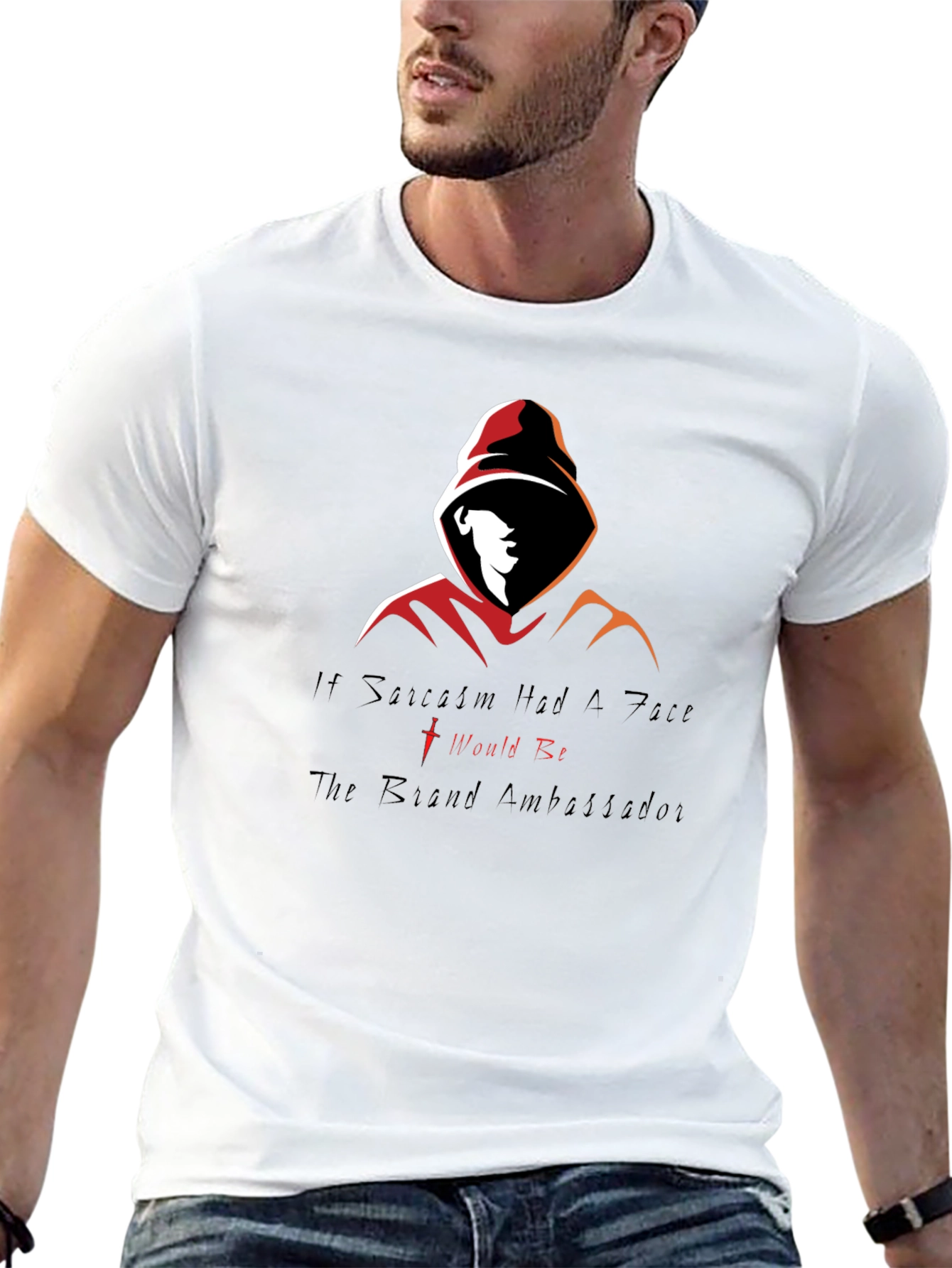 Sarcastic Hooded Graphic Tee