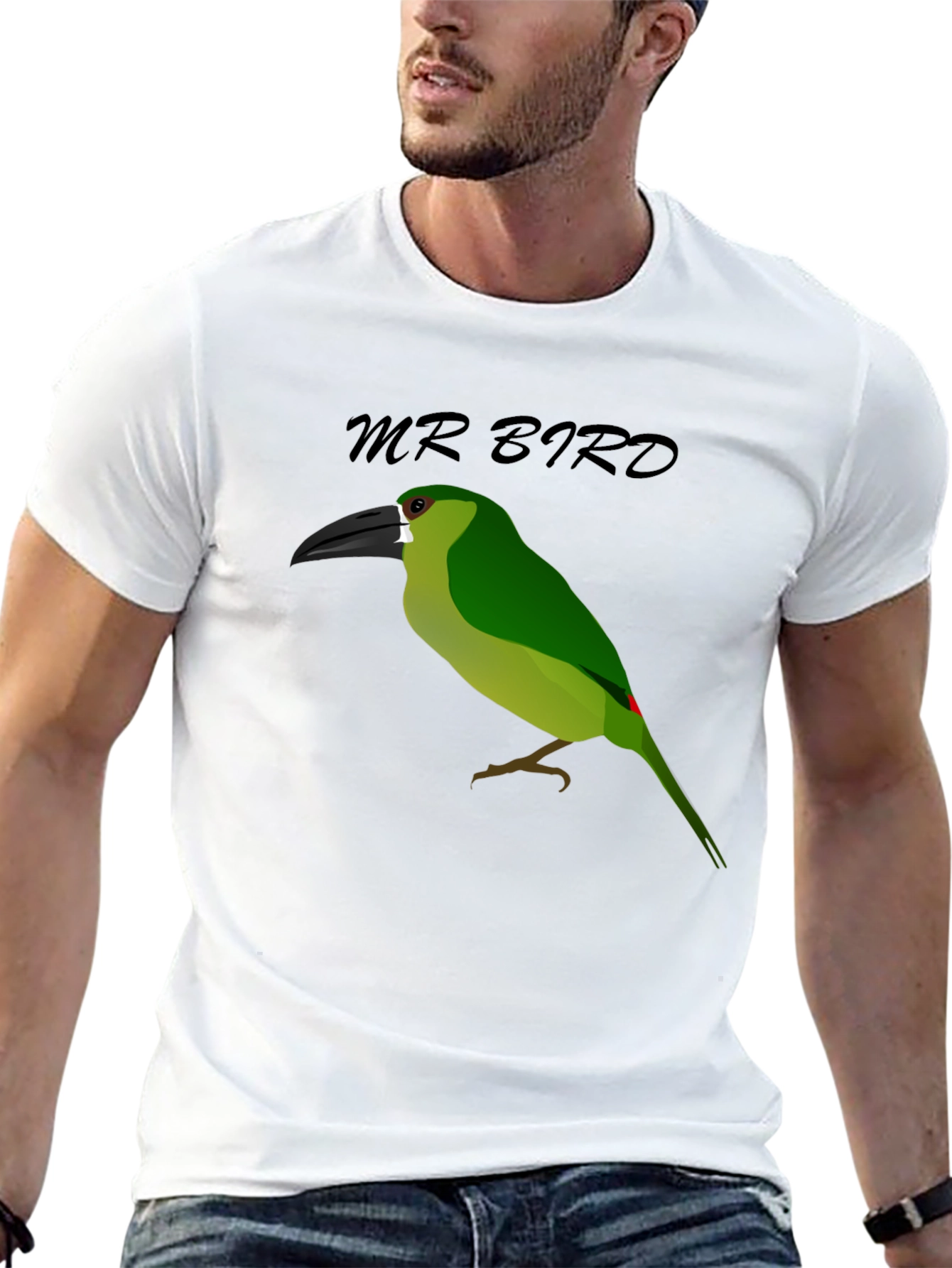 Mr. Bird Graphic T-Shirt - Black