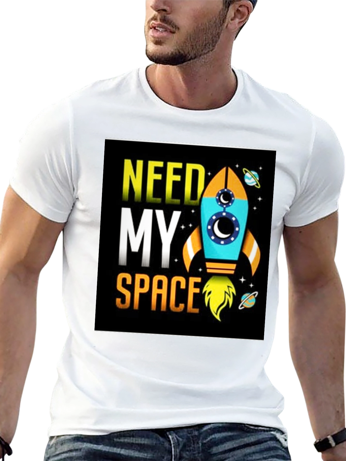 Need My Space T-Shirt - Rocket Design