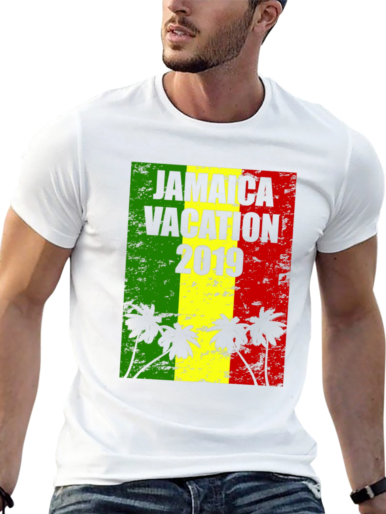 Jamaica Vacation 2019 Black T-Shirt