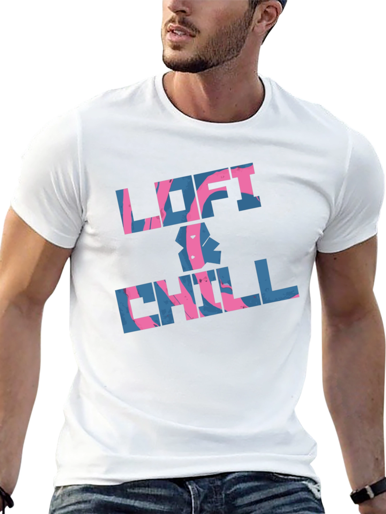 Loft & Chill Black Graphic Tee