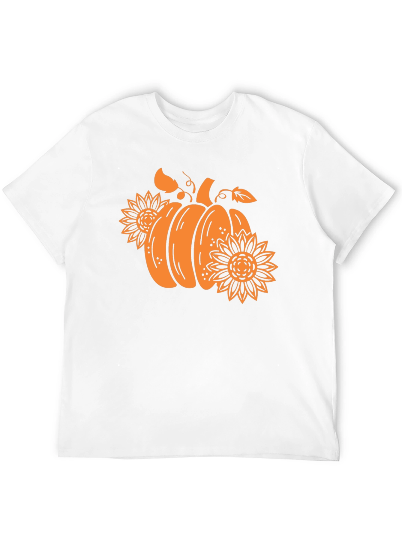 Pumpkin & Sunflower Graphic Tee - Fall Vibes