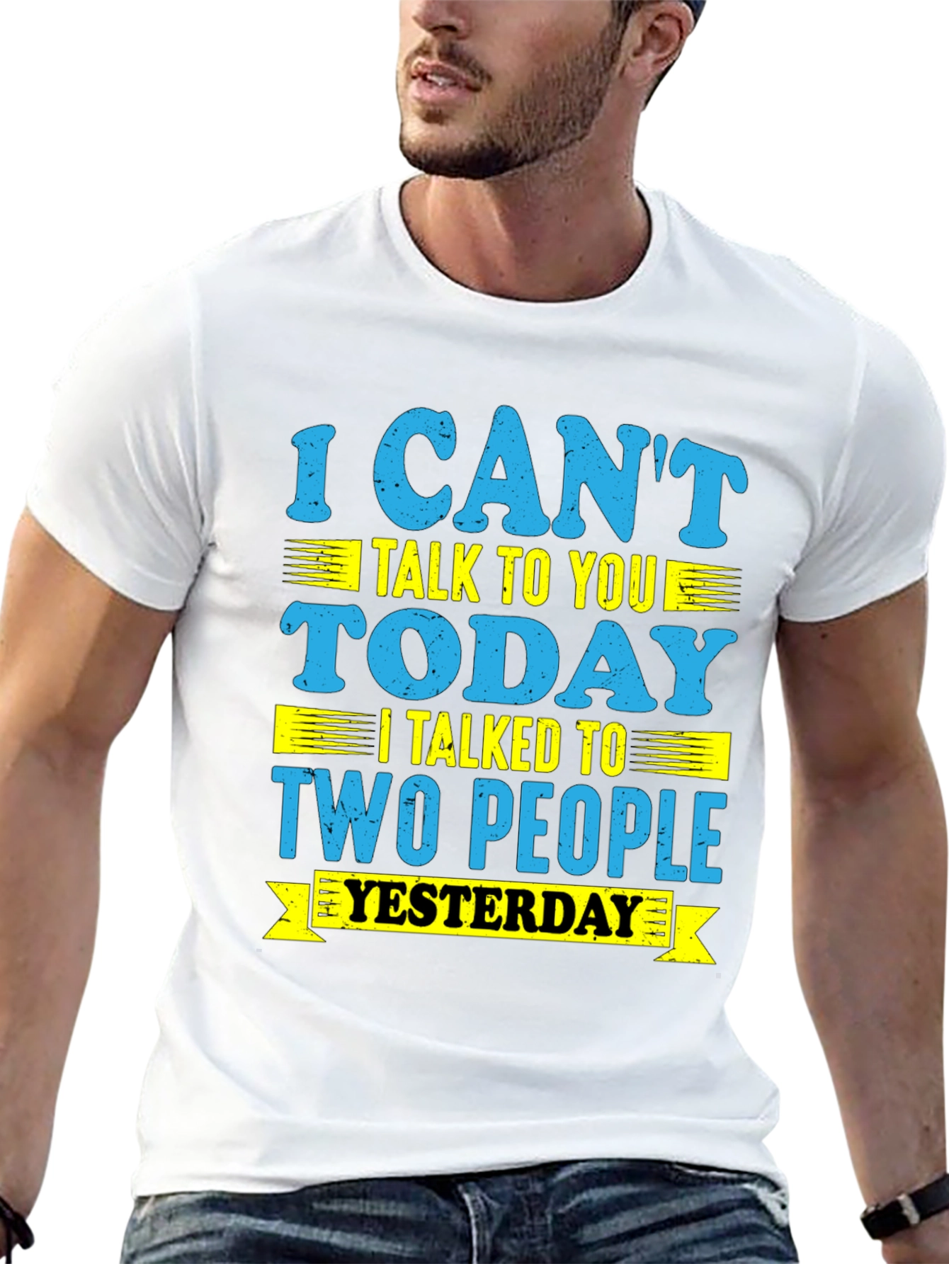 Funny I Cant Talk Today Graphic Tee