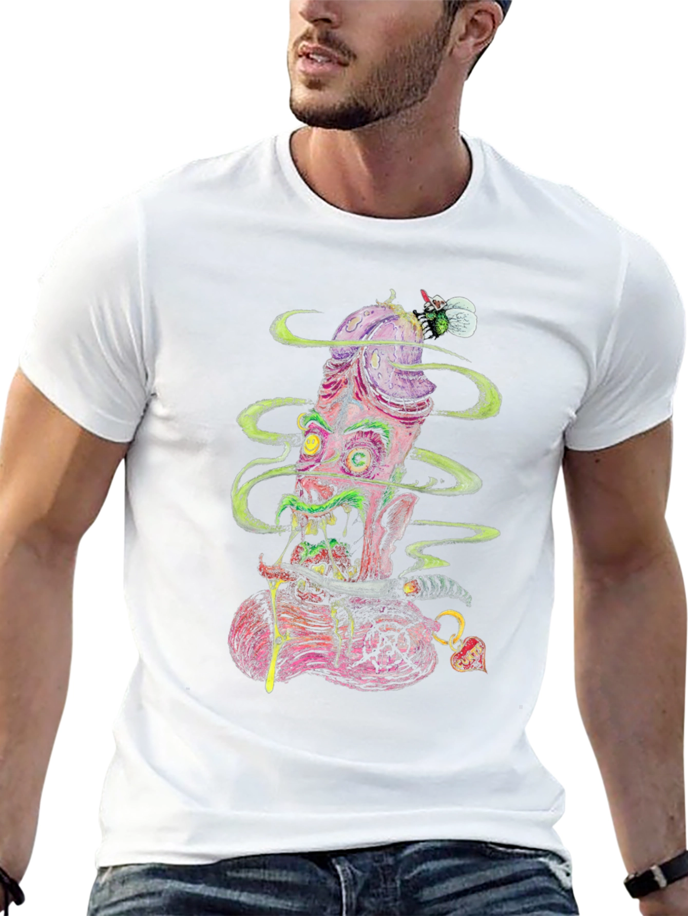 Grotesque Monster Graphic Tee - Bold & Edgy Fashion