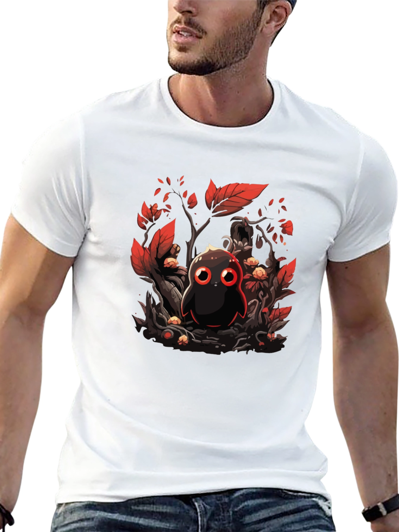 Cartoon Bird Graphic Tee - Unique Design