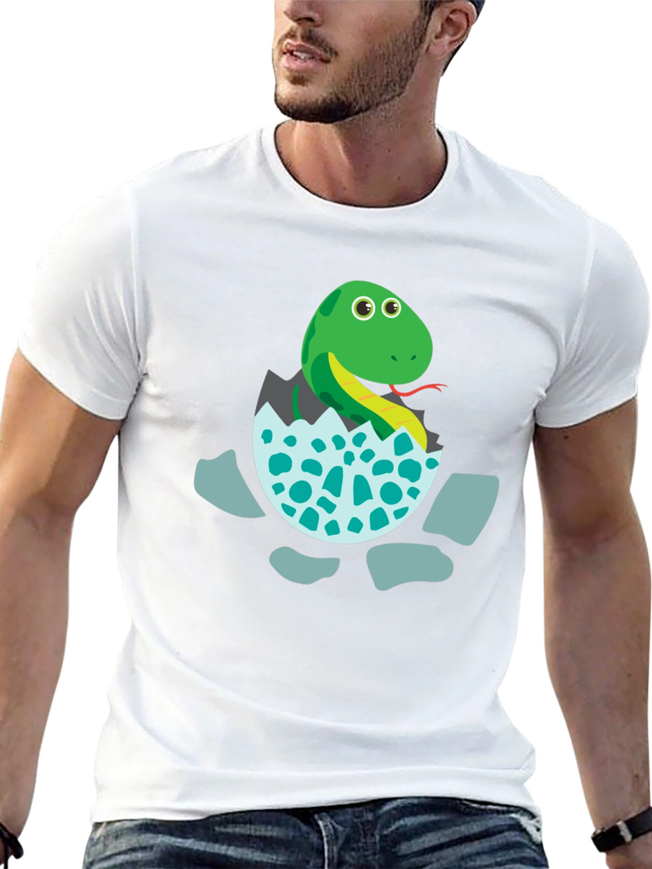 Cute Hatching Snake Graphic Tee