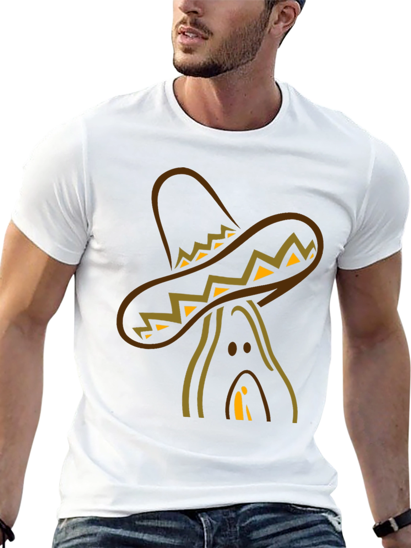 Sombrero Man Black T-Shirt