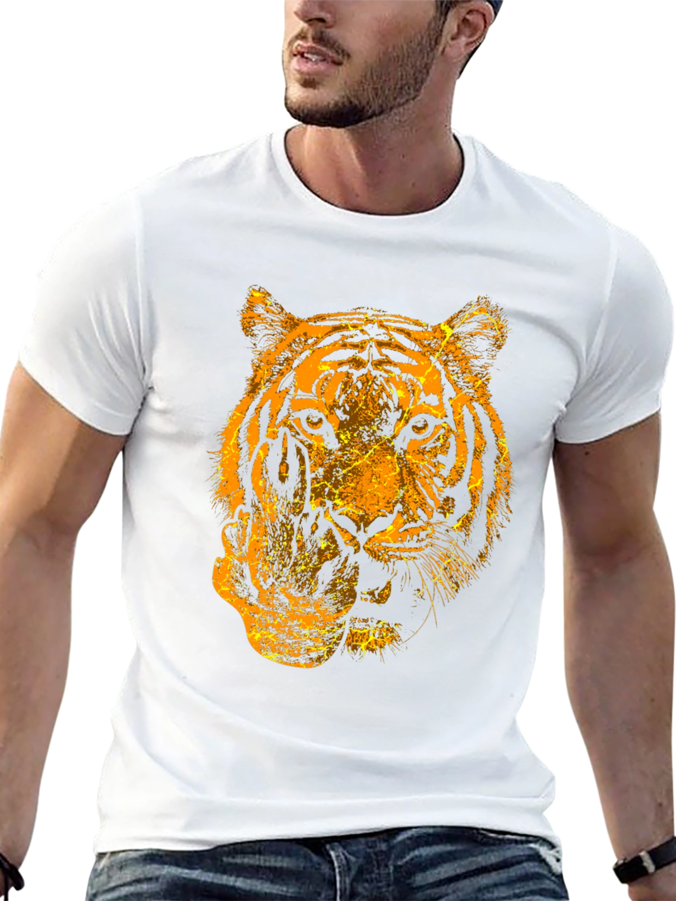 Tiger Graphic Tee - Bold Animal Print
