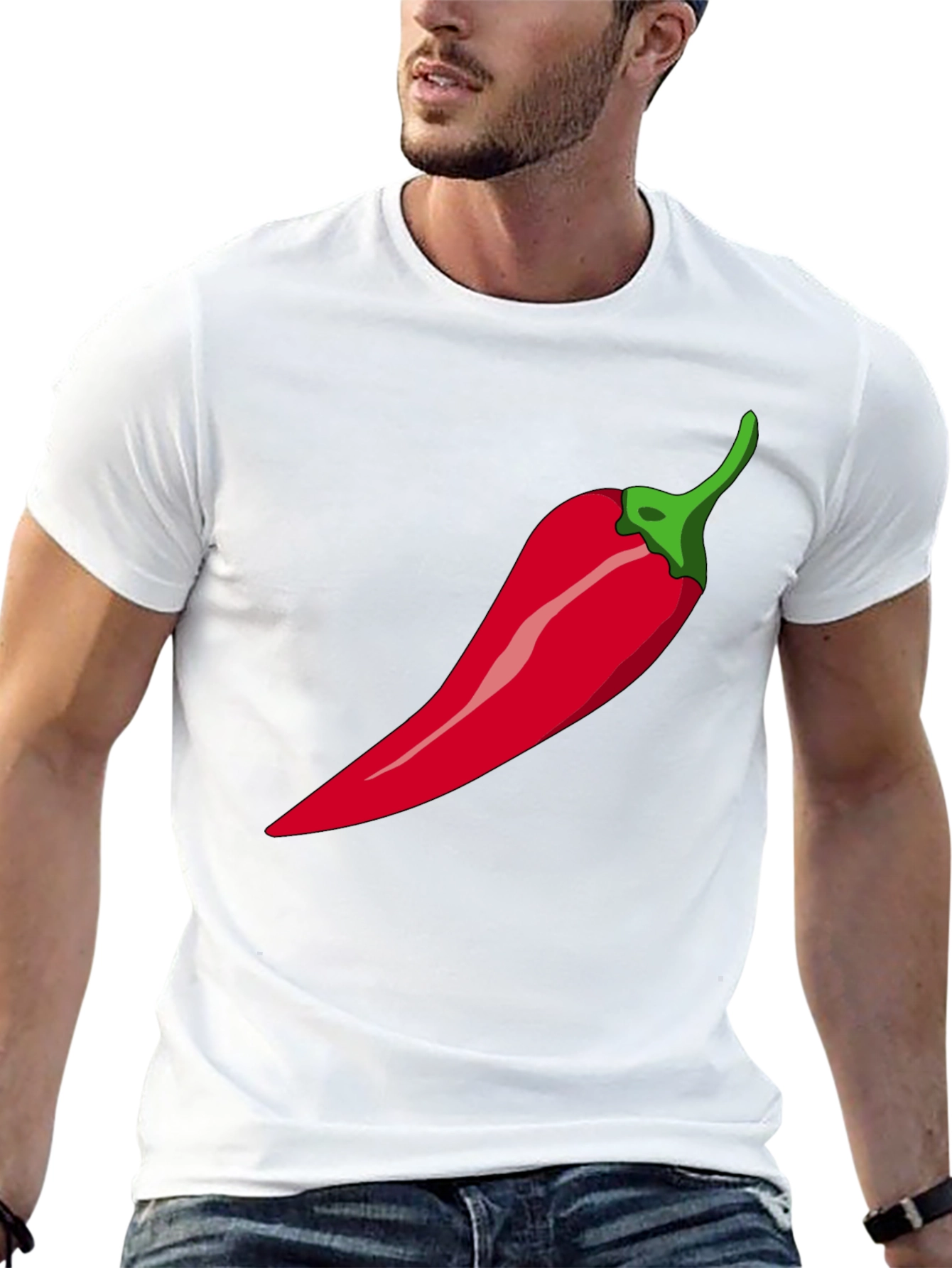 Chili Pepper Graphic T-Shirt - Spicy Style!