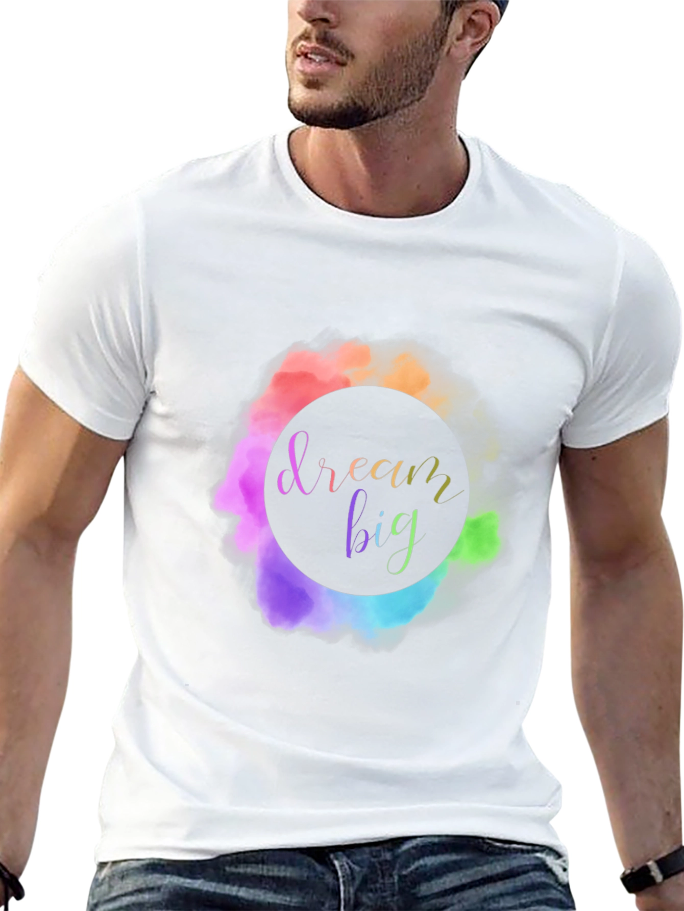 Dream Big Graphic Tee - Stylish Black T-Shirt