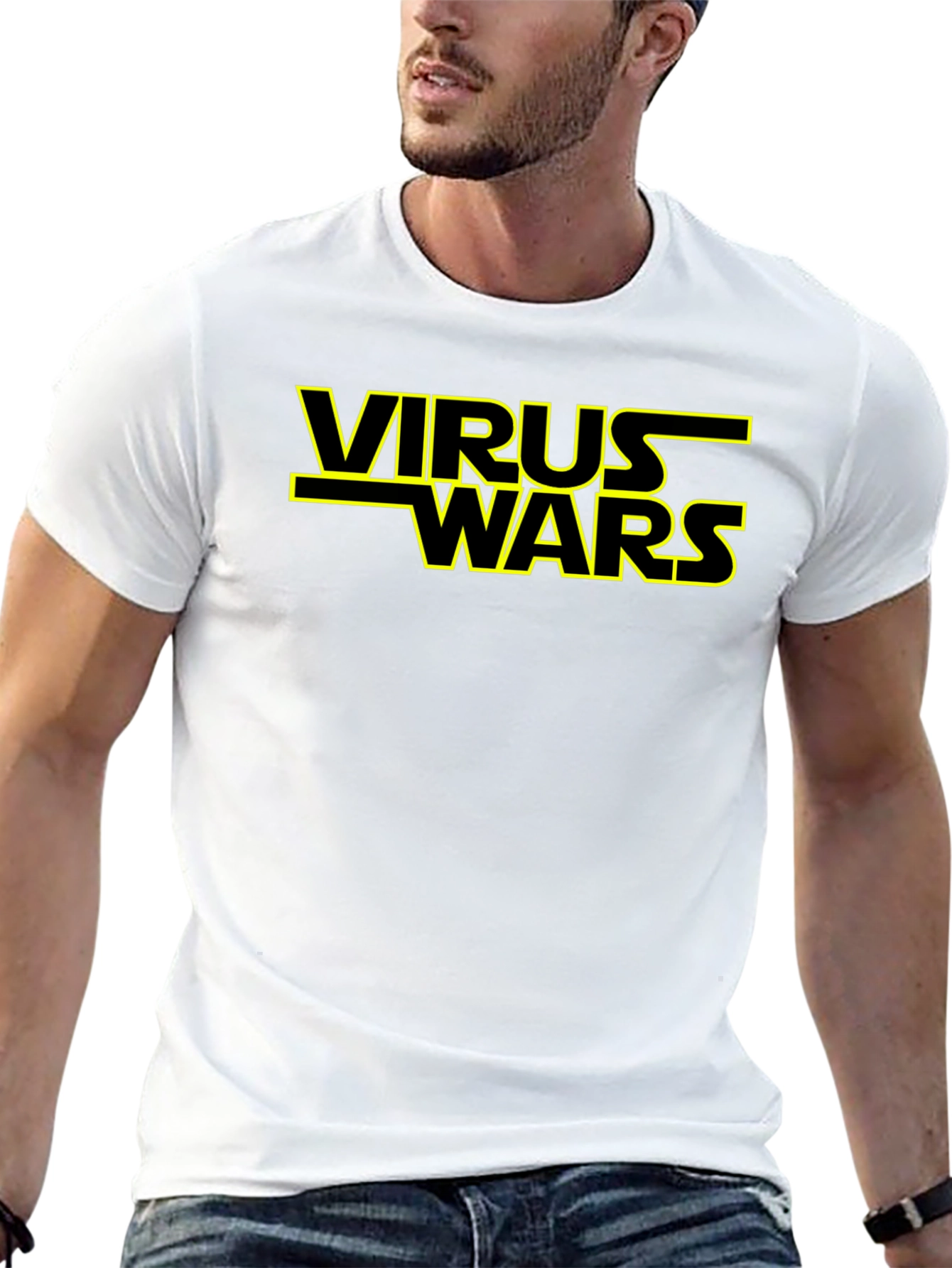 Virus Wars Graphic Tee - Novelty T-Shirt