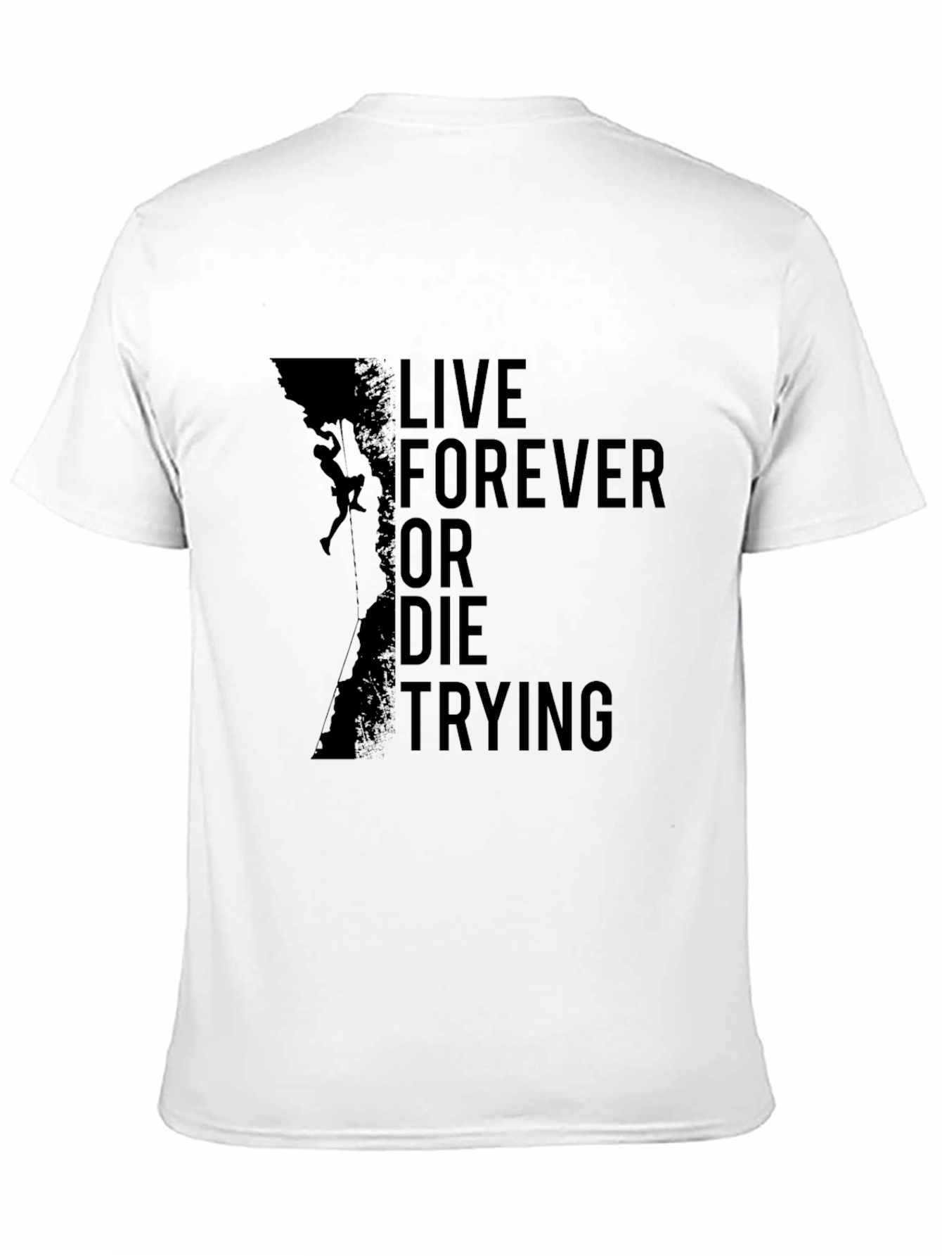 Live Forever Climbing Black T-Shirt