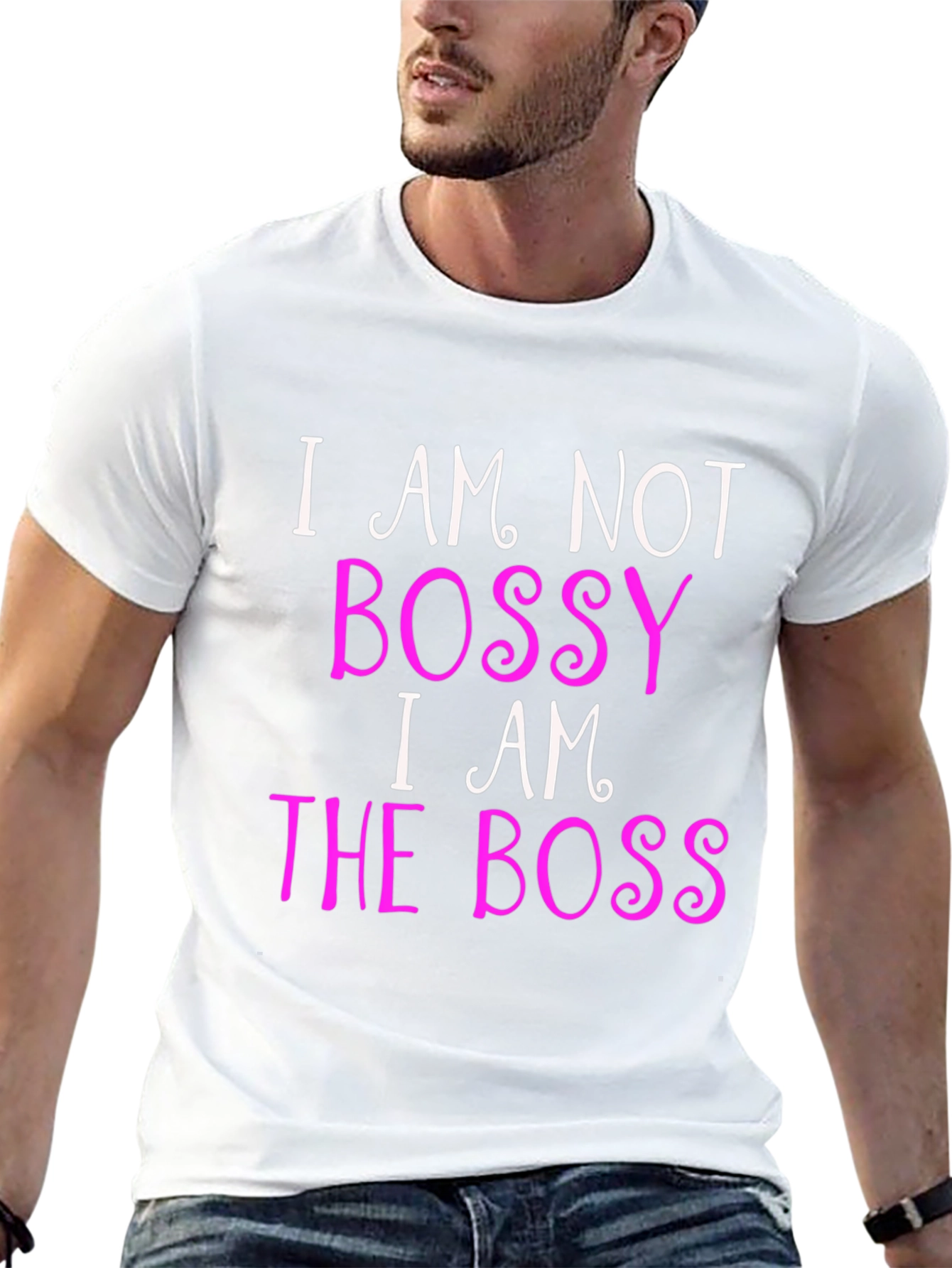Bossy? Nah! I AM the Boss! Black T-Shirt