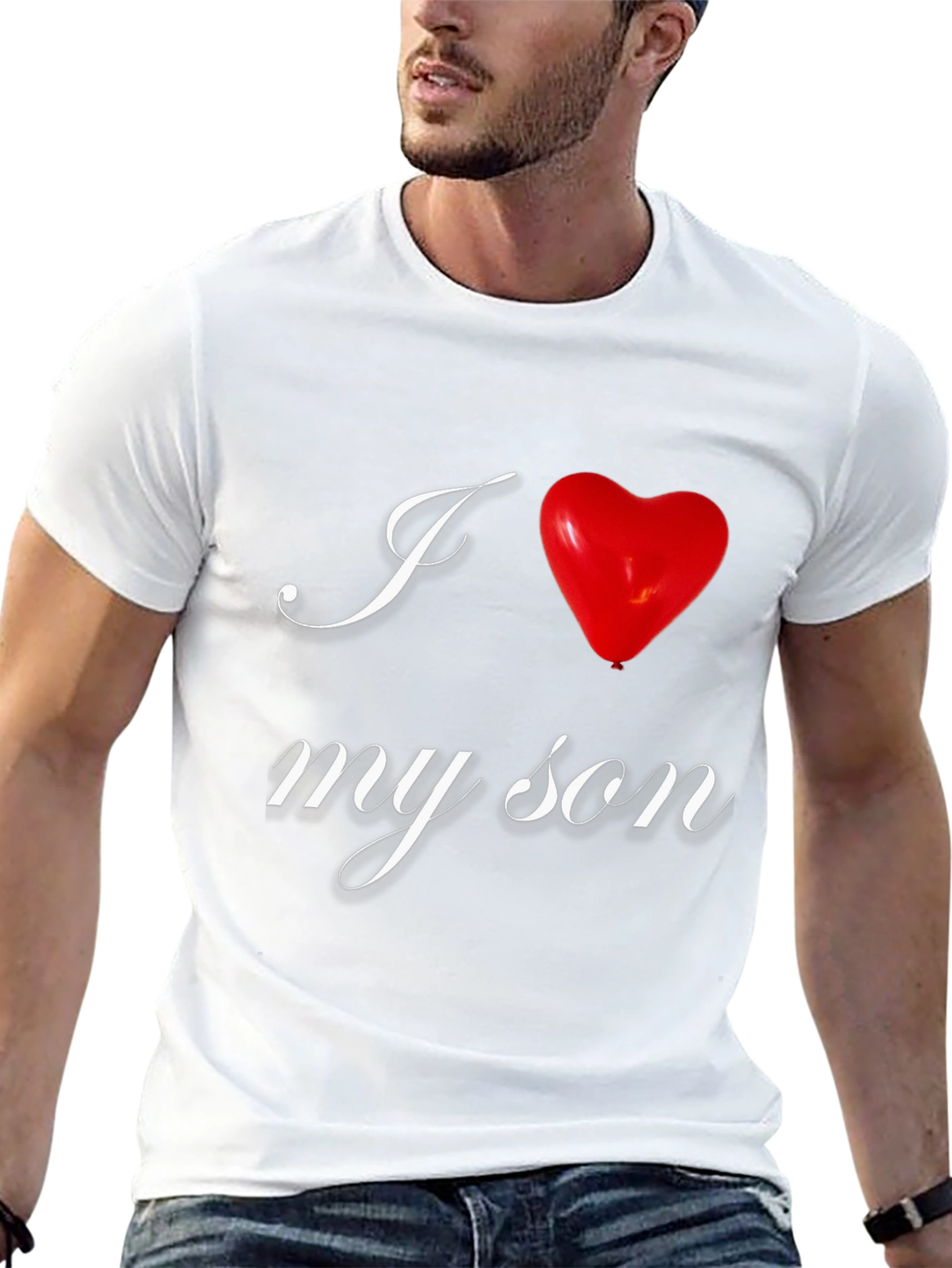 I Love My Son Graphic Tee - Black