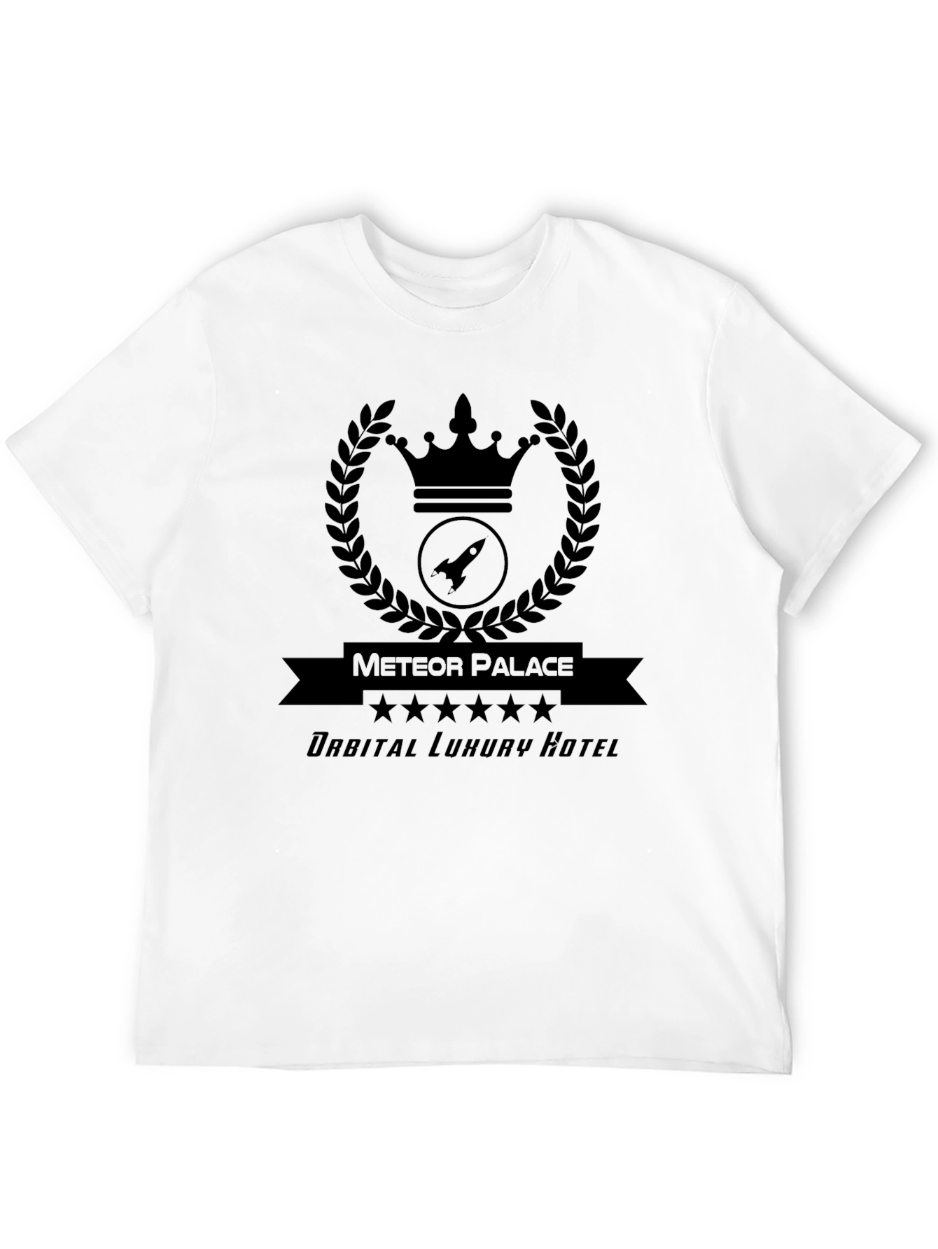 Meteor Palace Orbital Luxury Hotel Graphic T-Shirt