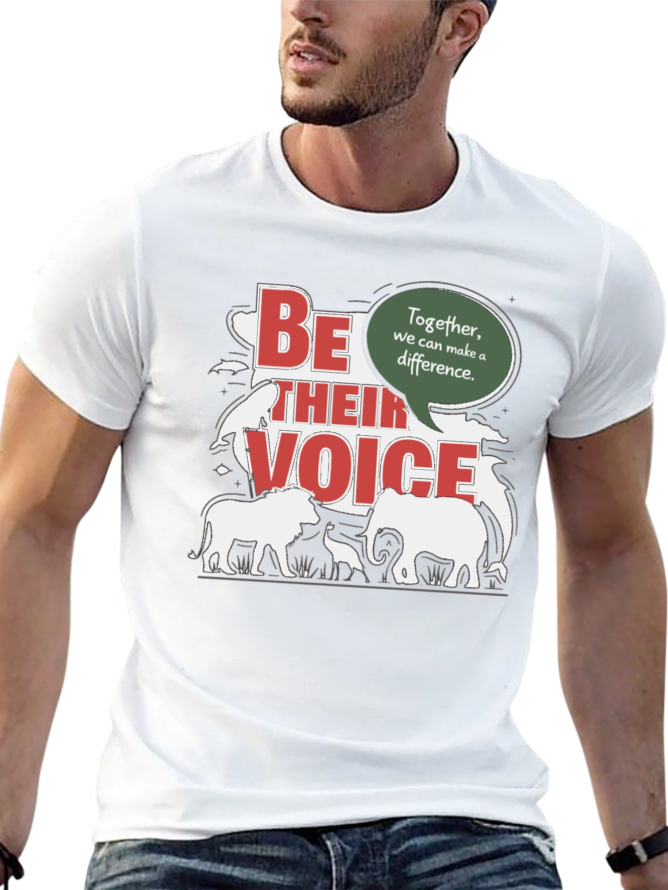 Be Their Voice T-Shirt - Animal Conservation Tee