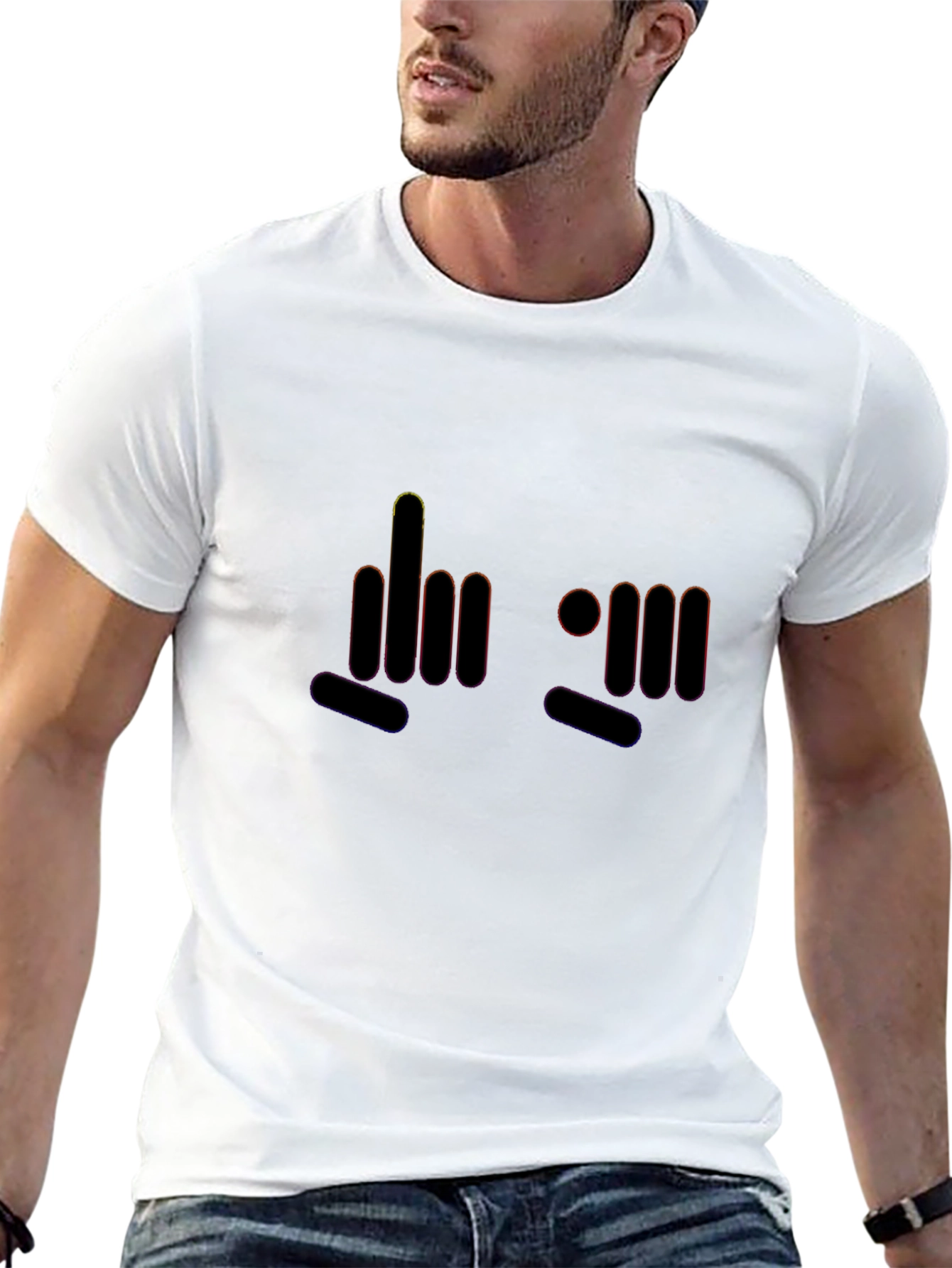 Bold Graphic Tee: Silent Message T-Shirt