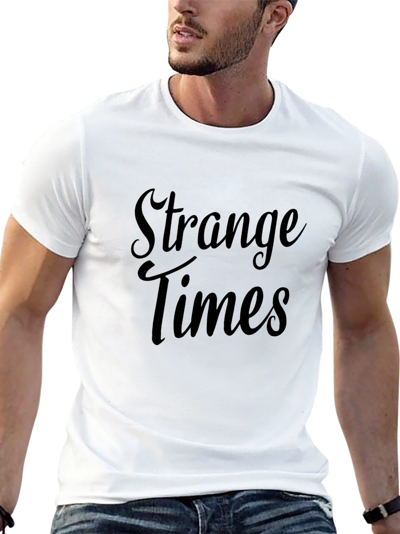 Strange Times T-Shirt - Classic Black Tee