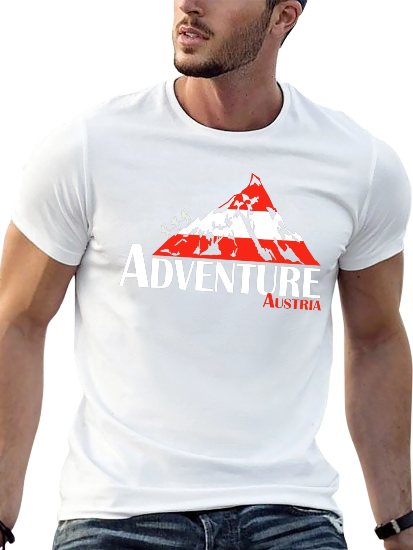 Adventure Austria Graphic Tee | Black Cotton T-Shirt
