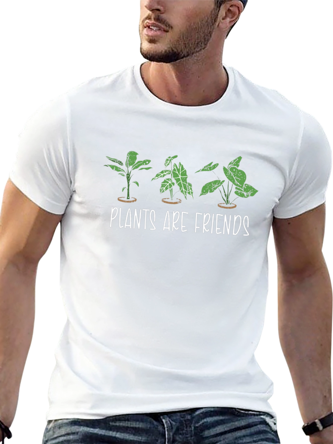 Plants are Friends Graphic Tee - Black