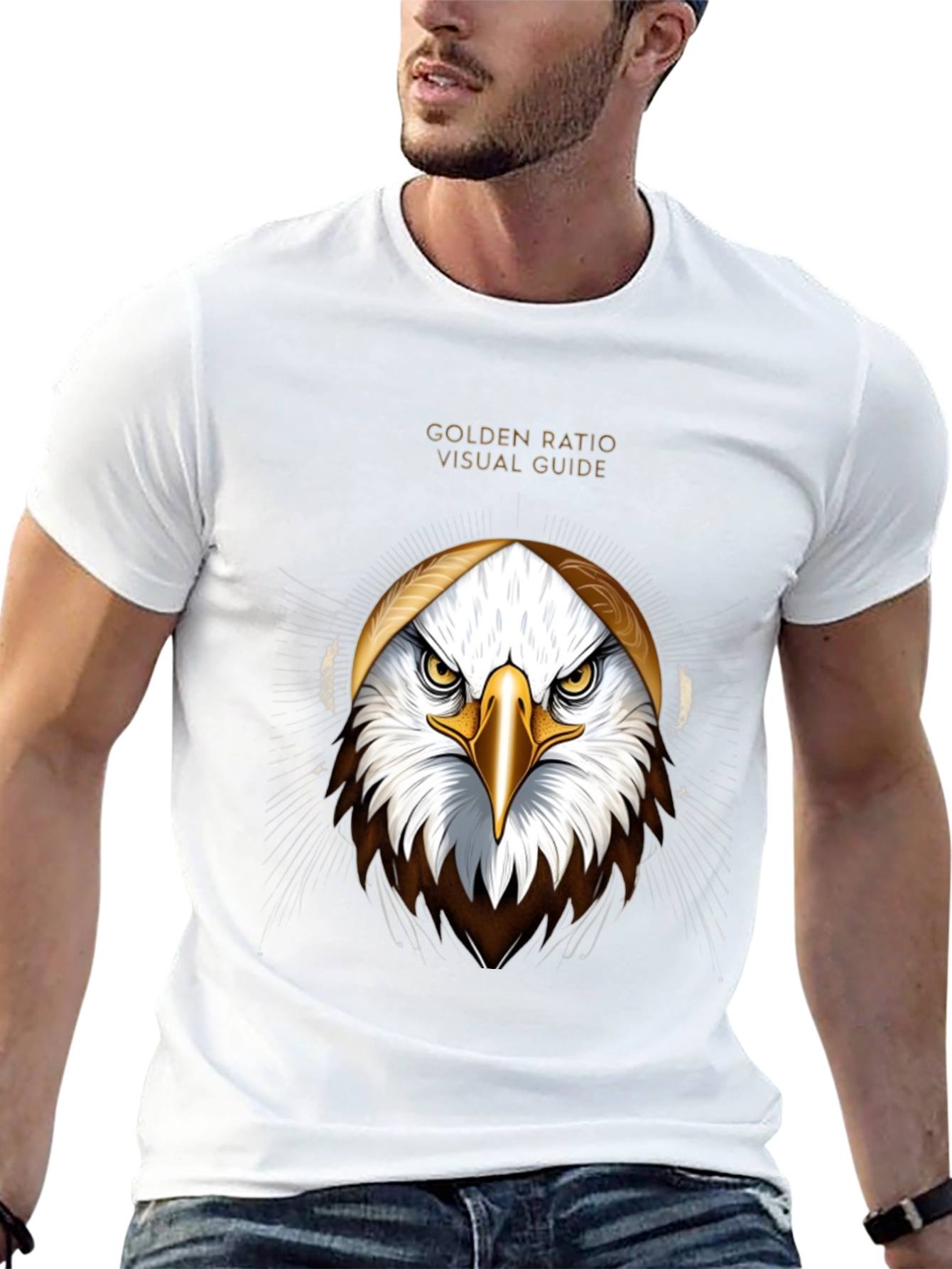 Golden Ratio Eagle Graphic Tee - Visual Guide